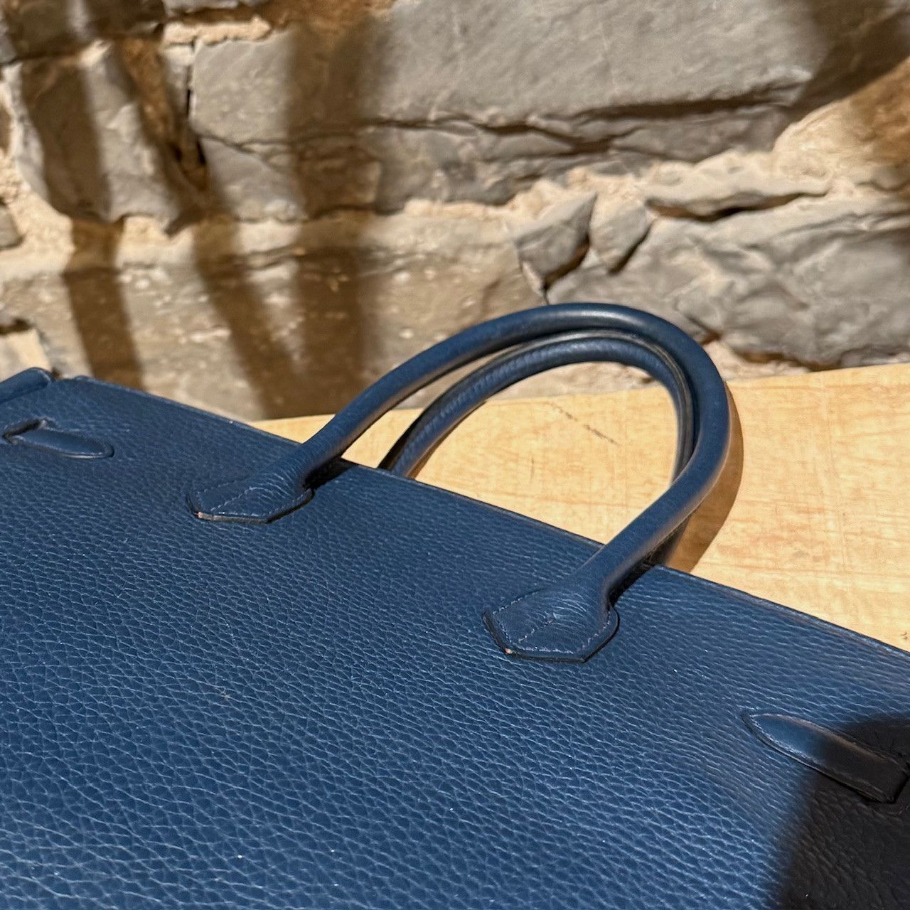Hermes Hermès 2010 Bleu De Malte Clemence Leather Birkin 35 Bag Size ONE SIZE - 23 Thumbnail