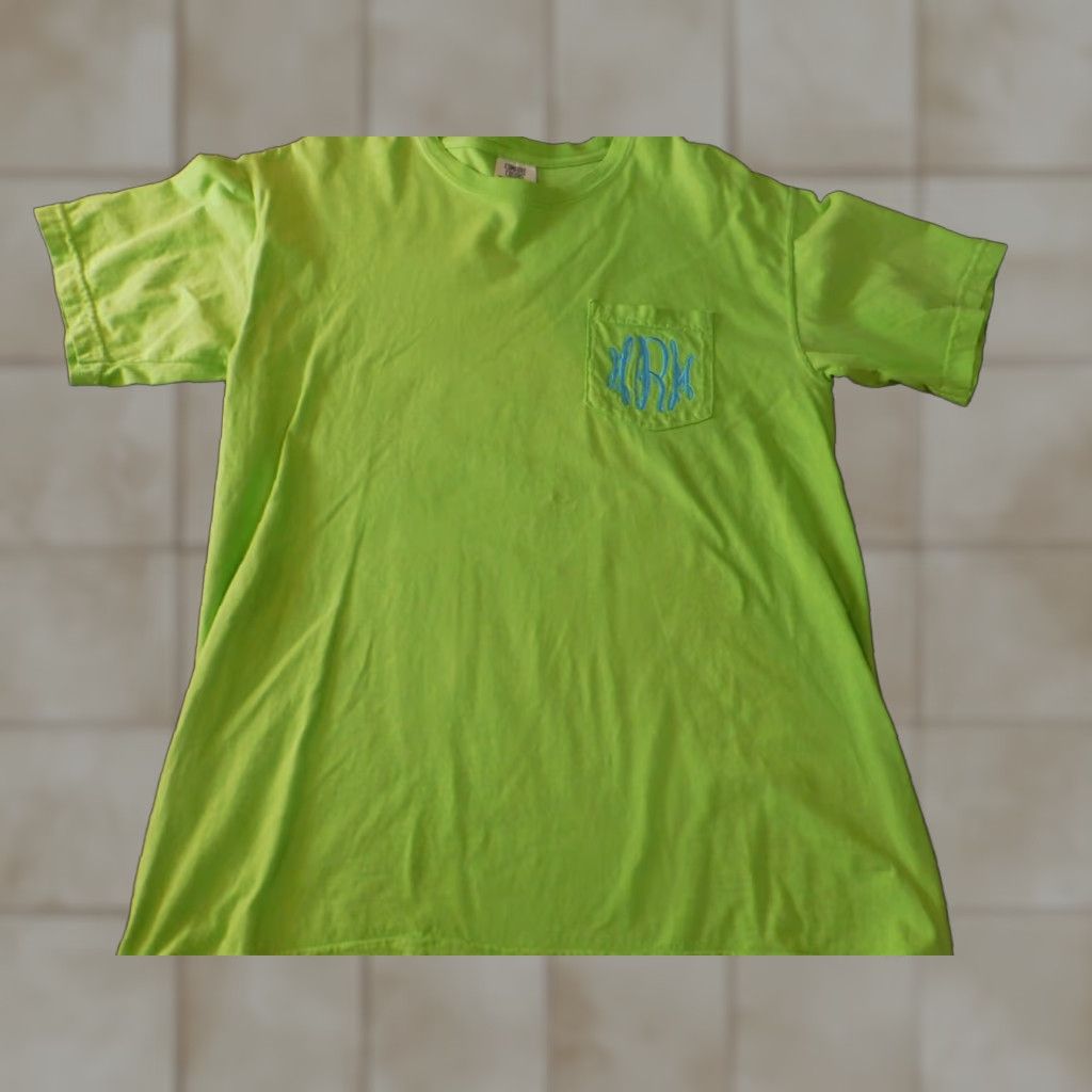 Comfort Colors Comfort Colors Mens Shirt M Green logo graphic classic T-Shirt Crew Neck Short Sleeve Cotton Knit Breathable Logo Classic Regular Men Size US M / EU 48-50 / 2 - 1 Thumbnail