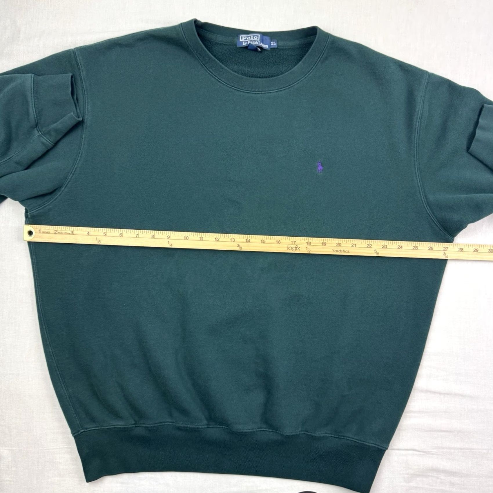 Polo Ralph Lauren VINTAGE Polo Ralph Lauren Sweatshirt Adult XL Crewneck Pullover Green Designer 90s Mens Size US XL / EU 56 / 4 - 6 Thumbnail