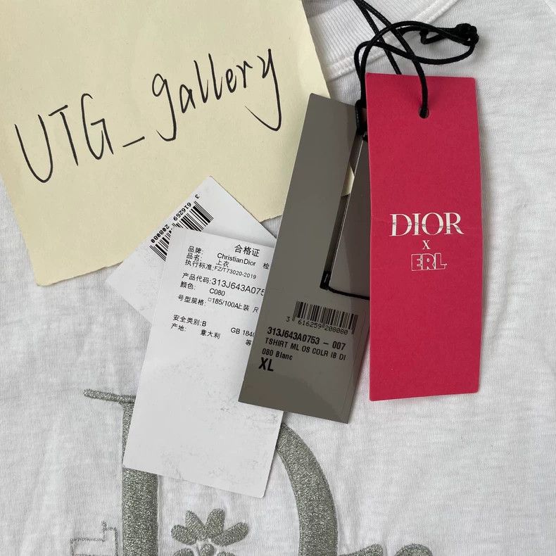 Dior Dior Co-branded embroidered white long sleeve 2501-Nextarro Size US XL / EU 56 / 4 - 7 Thumbnail