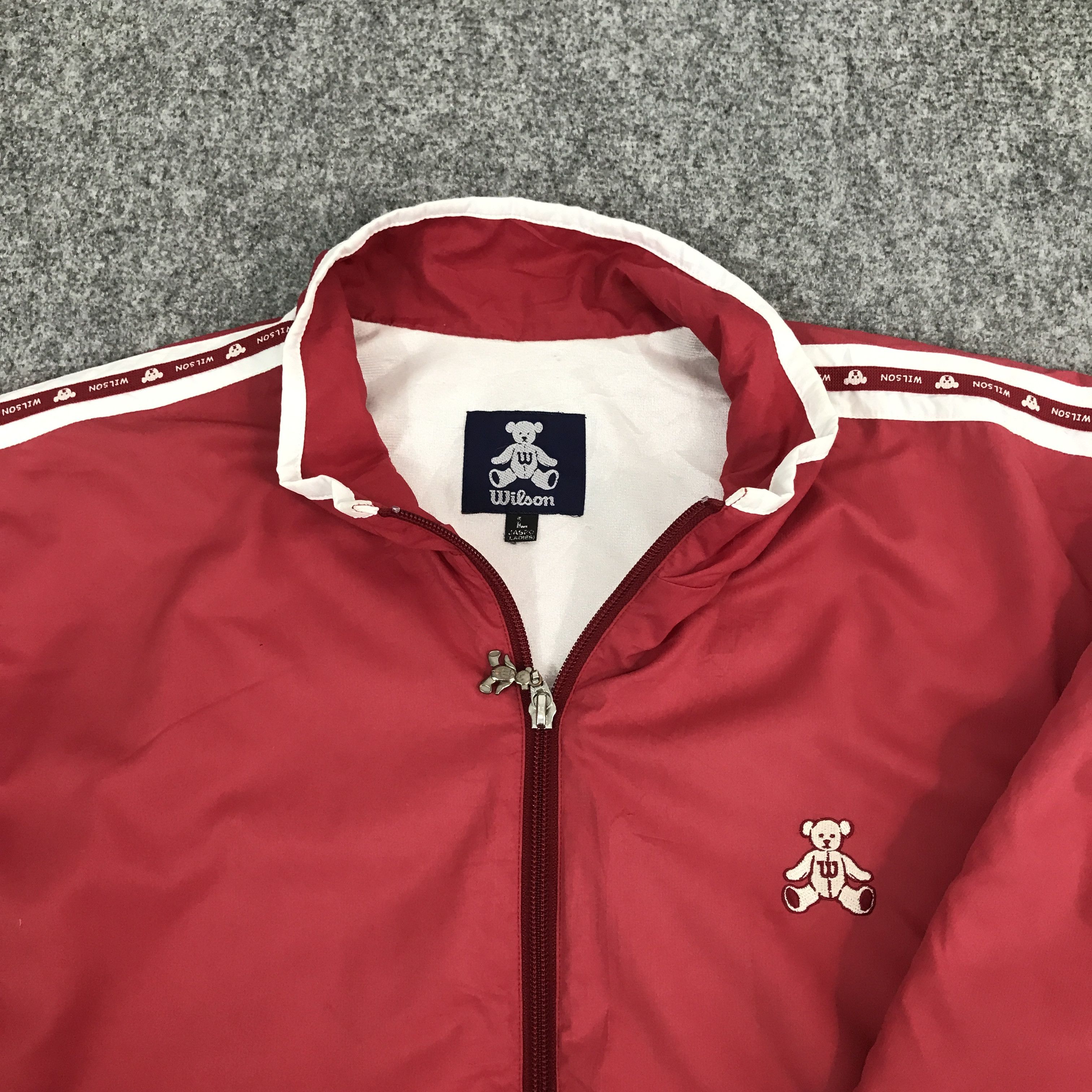Wilson wilson Bear design logo Windbreaker jacket Size L / US 10 / IT 46 - 8 Thumbnail