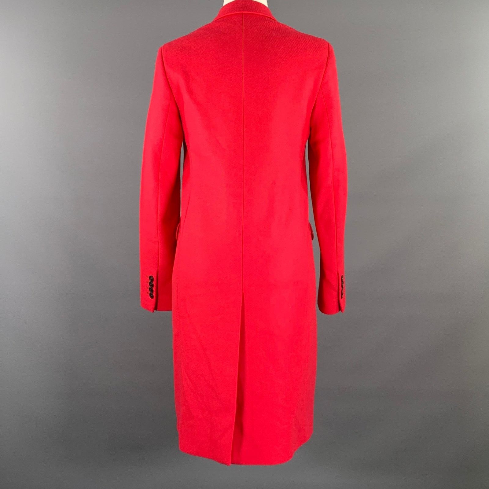 Paul Smith PS by PAUL SMITH Size S Pink Wool Polyamide Notch Lapel Coat Size S / US 4 / IT 40 - 3 Thumbnail