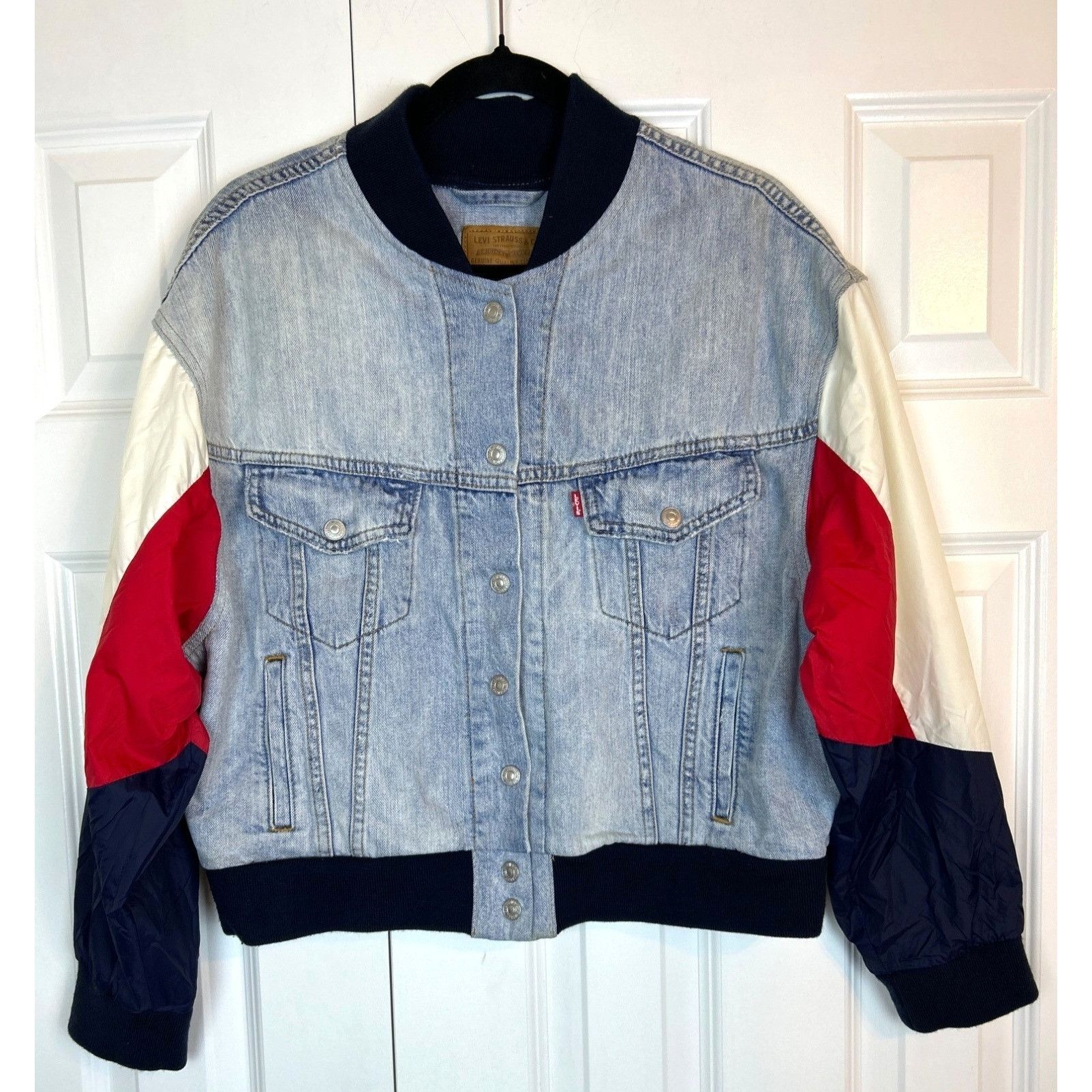 Levi's Levi's Retro 90's Style Denim Trucker Bomber Hybrid Jacket Size L / US 10 / IT 46 - 1 Thumbnail