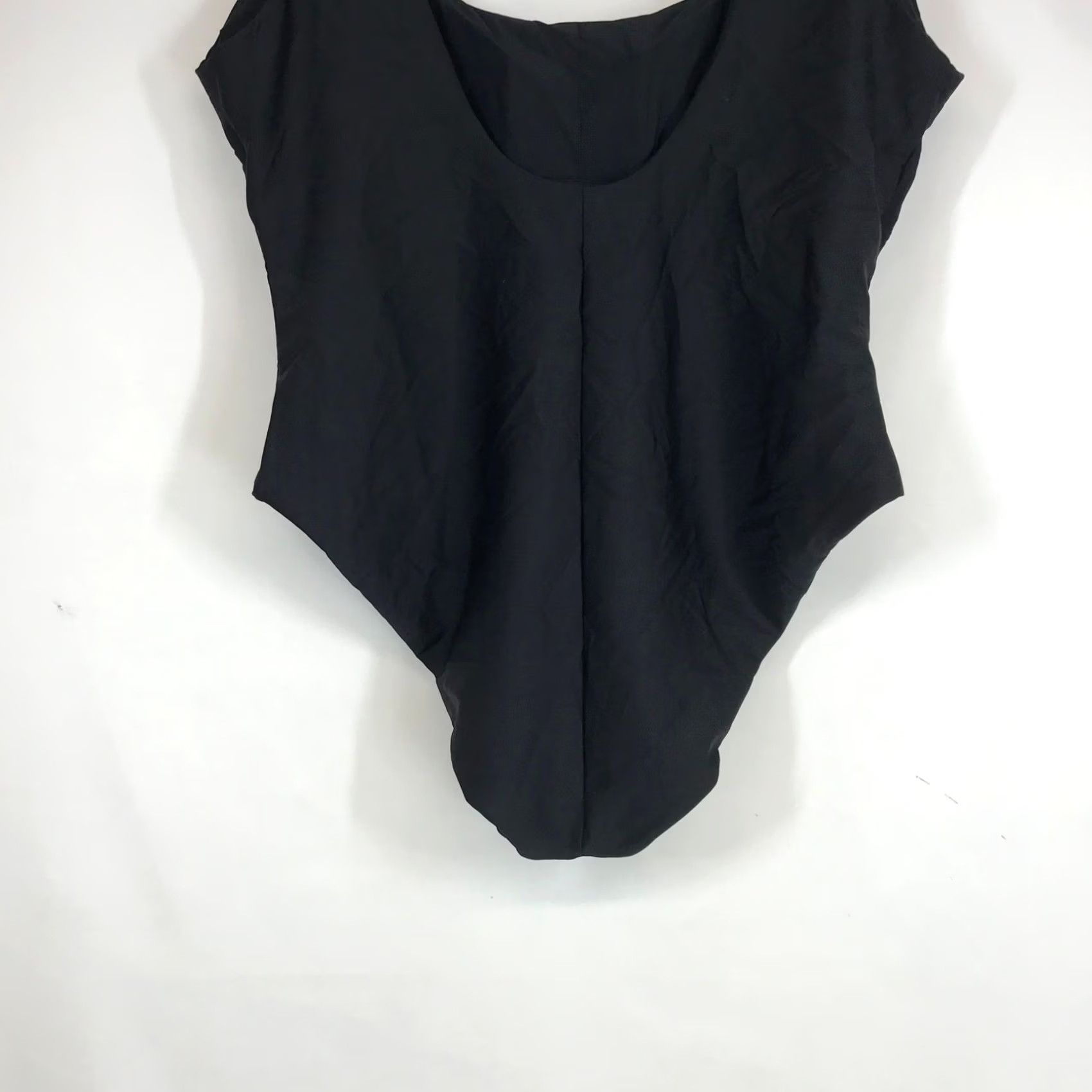 J.Crew VINTAGE? No — J.Crew Black Scoopneck One-Piece Swimsuit Size 20 Recycled Fabric NEW Women Adult 20 Black Solid One-Piece Swimwear Modern Retro Size ONE SIZE - 6 Thumbnail