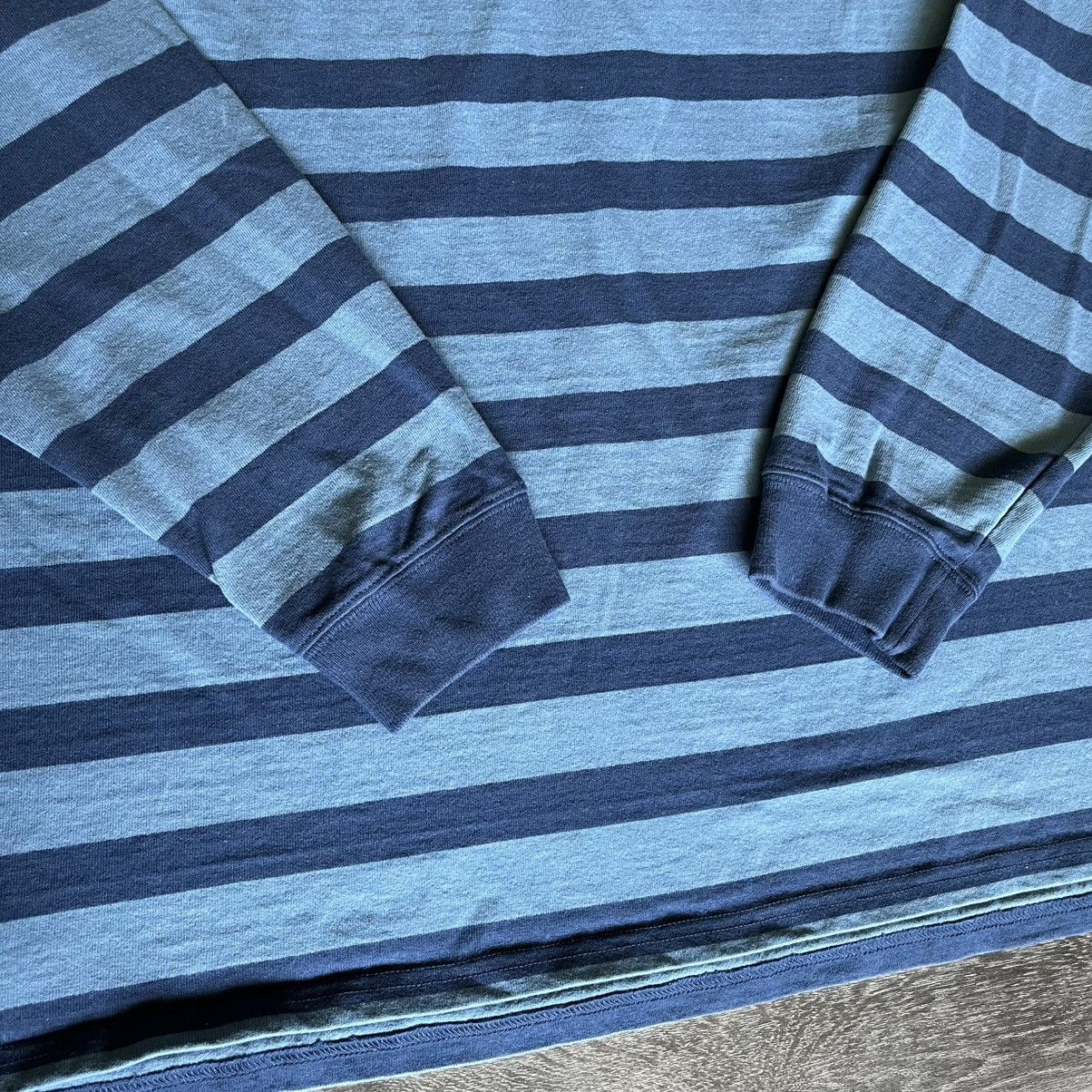 L.L. Bean Vintage L.L. Bean Lakewashed Longsleeve Rugby Striped Shirt Size US XL / EU 56 / 4 - 4 Thumbnail