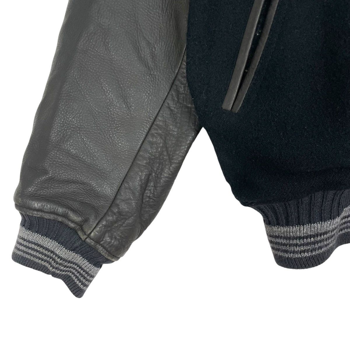 If Six Was Nine Vintage 90s Leather Varsity Jacket Lahechura Magnifica Size US L / EU 52-54 / 3 - 7 Thumbnail