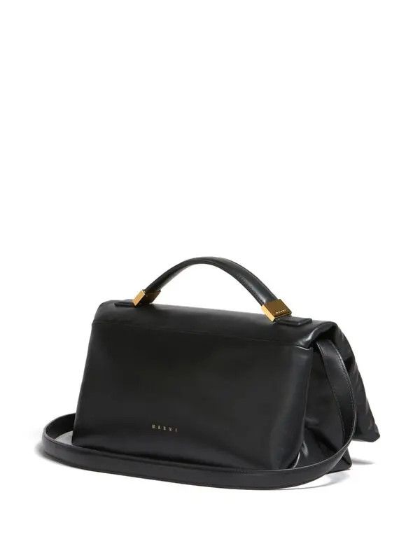 Marni oc11z0525 Size: OS/Prisma Leather Top Handle Bag in Black Size ONE SIZE - 2 Thumbnail