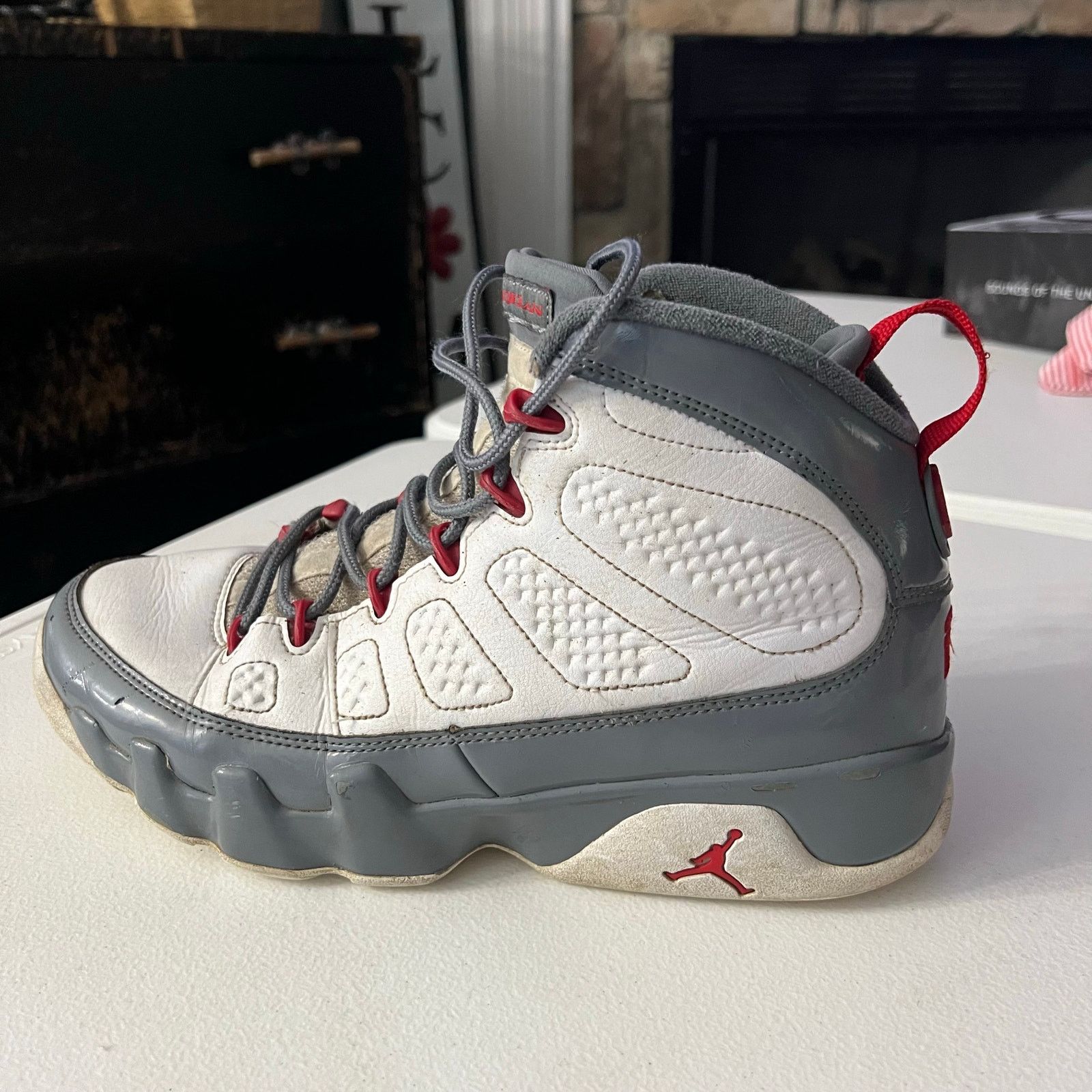 Size 9.5 jordan 9 fire red Size 11.5 - Jordan 9 Fire Red 2022 | eBay main image 3