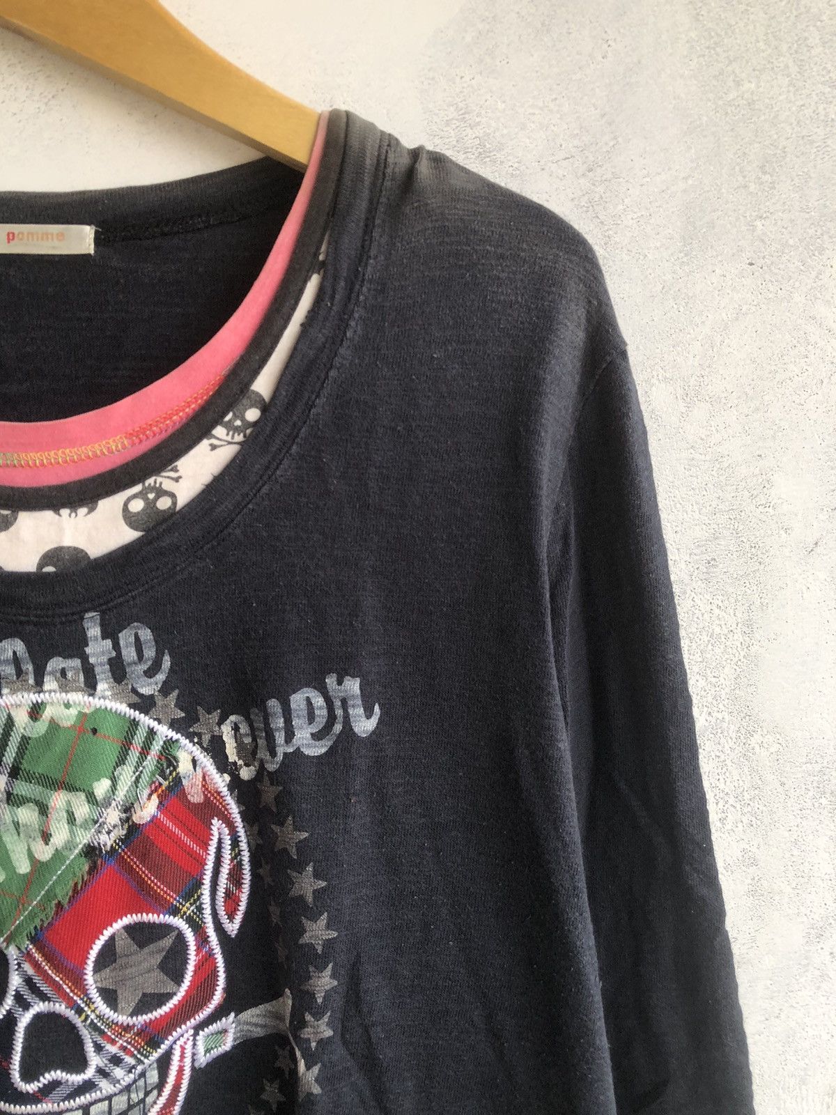 Beauty Beast Japan Poem Skull Double Layer Rock Punk Style Size US M / EU 48-50 / 2 - 3 Thumbnail