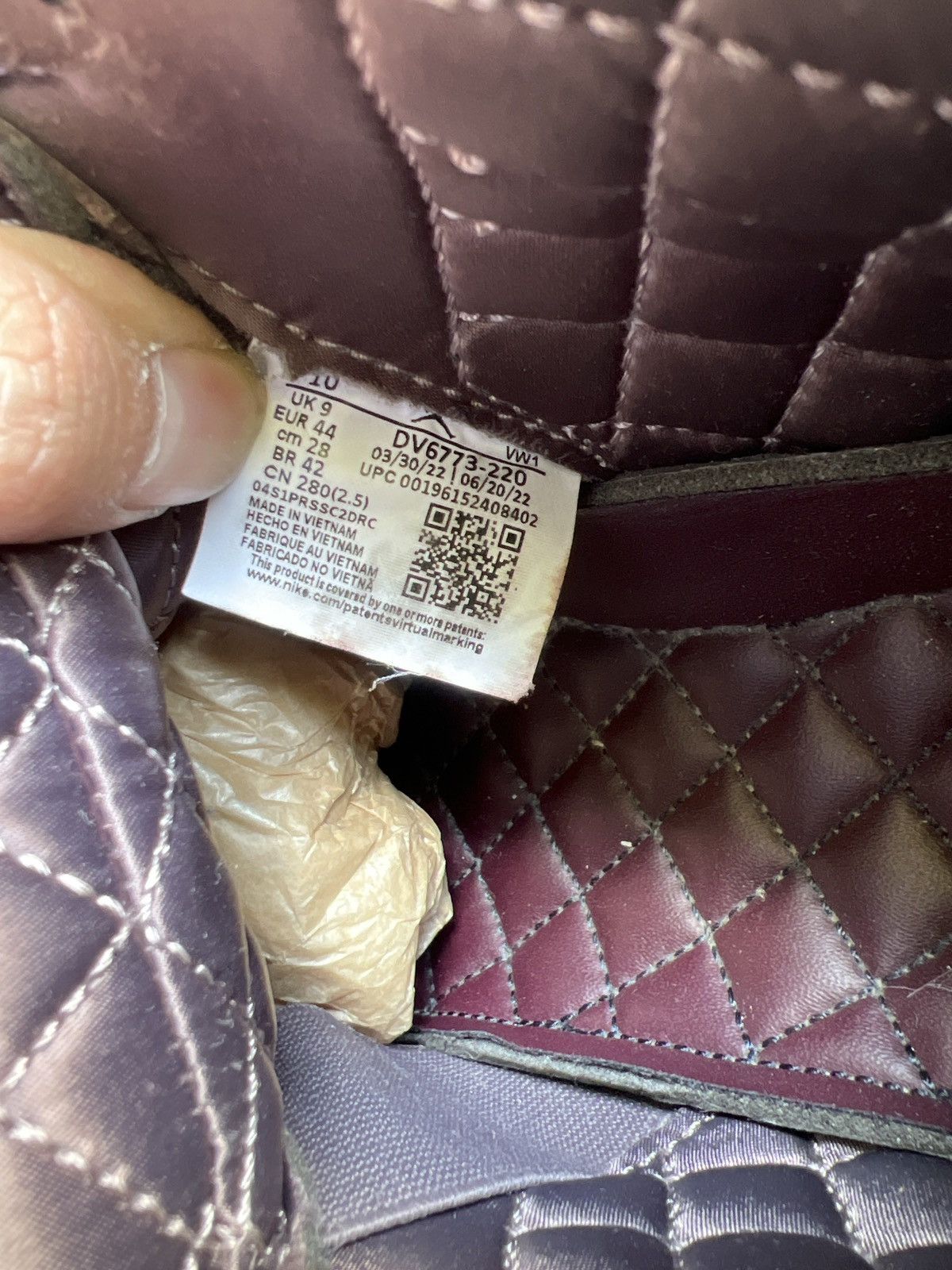 A Ma Maniere × Jordan Brand Ma Maniére × Nike Air Jordan 4 Retro Violet Ore DV6773-220 Size US 10 / EU 43 - 7 Thumbnail