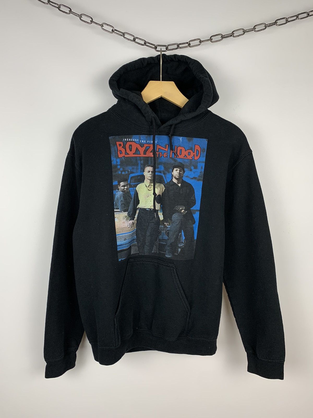 Rap Tees Vintage Ice Cube Hoodie Boys In The Hood Faded Black Hood Size US S / EU 44-46 / 1 - 1 Thumbnail