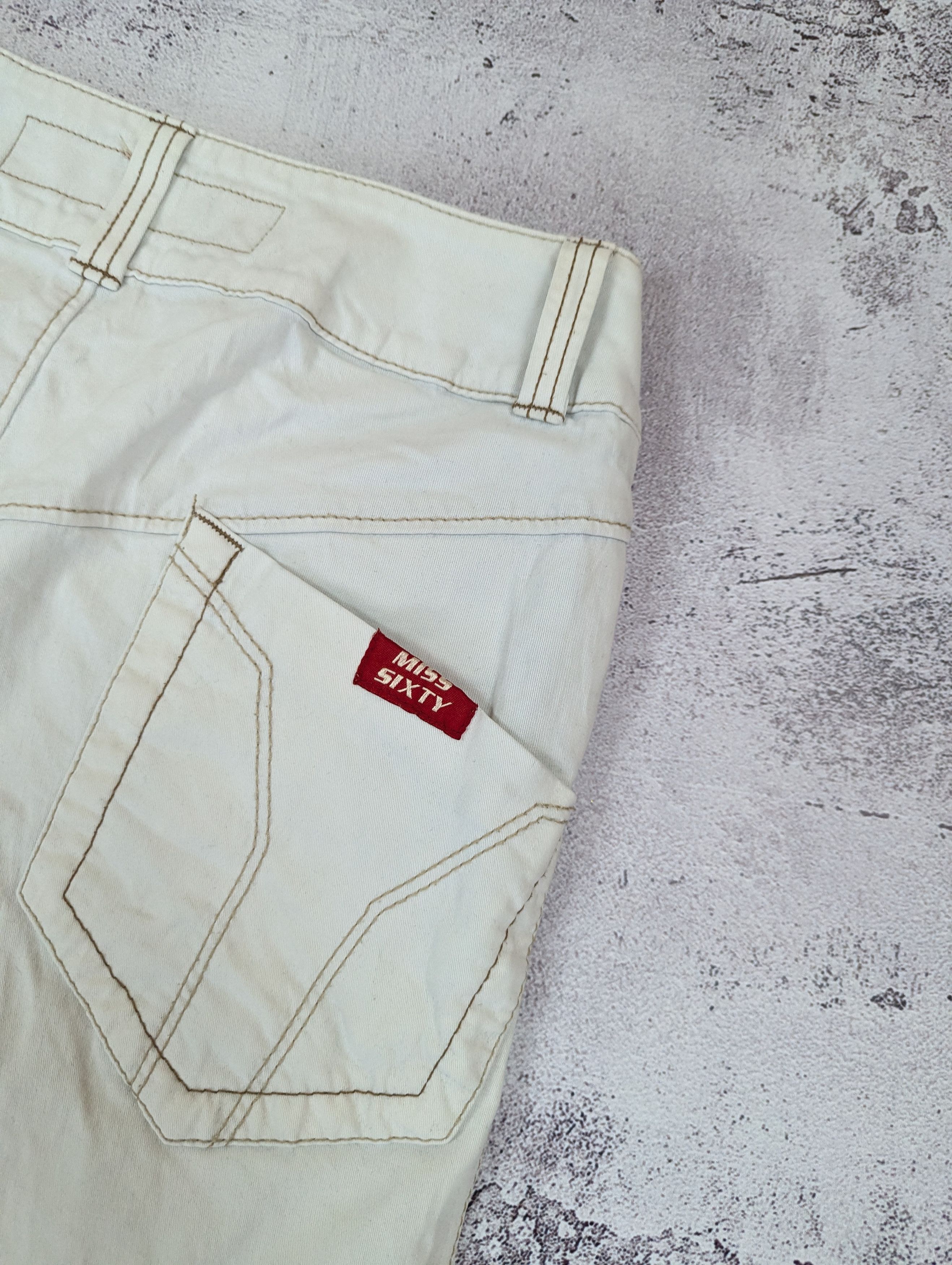 Miss Sixty Miss Sixty Y2K White Avant Garde Jeans W30 L33 Size 30" / US 8 / IT 44 - 16 Thumbnail