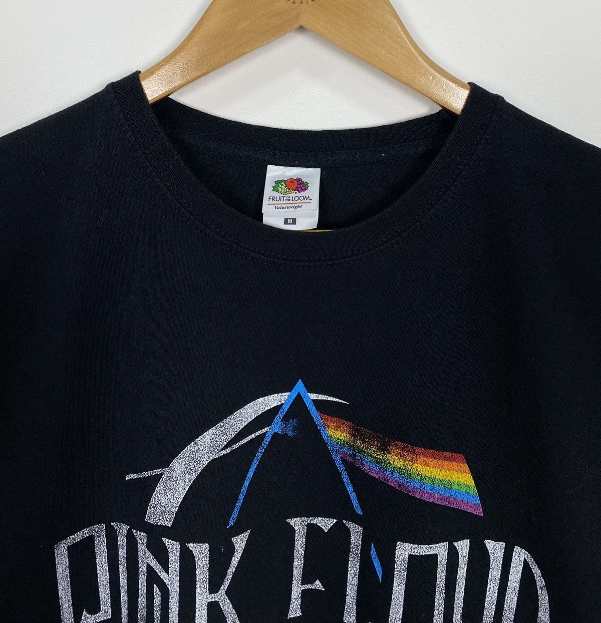 Vintage PINK FLOYD 2018 Dark Side of the Moon Rock T-Shirt Black Top Size US M / EU 48-50 / 2 - 2 Thumbnail