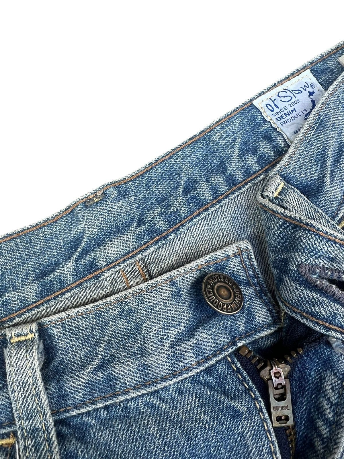Beams Plus × Orslow Orslow 106 X Beams Ripped Distressed Denim Cropped Jeans Size US 30 / EU 46 - 7 Thumbnail