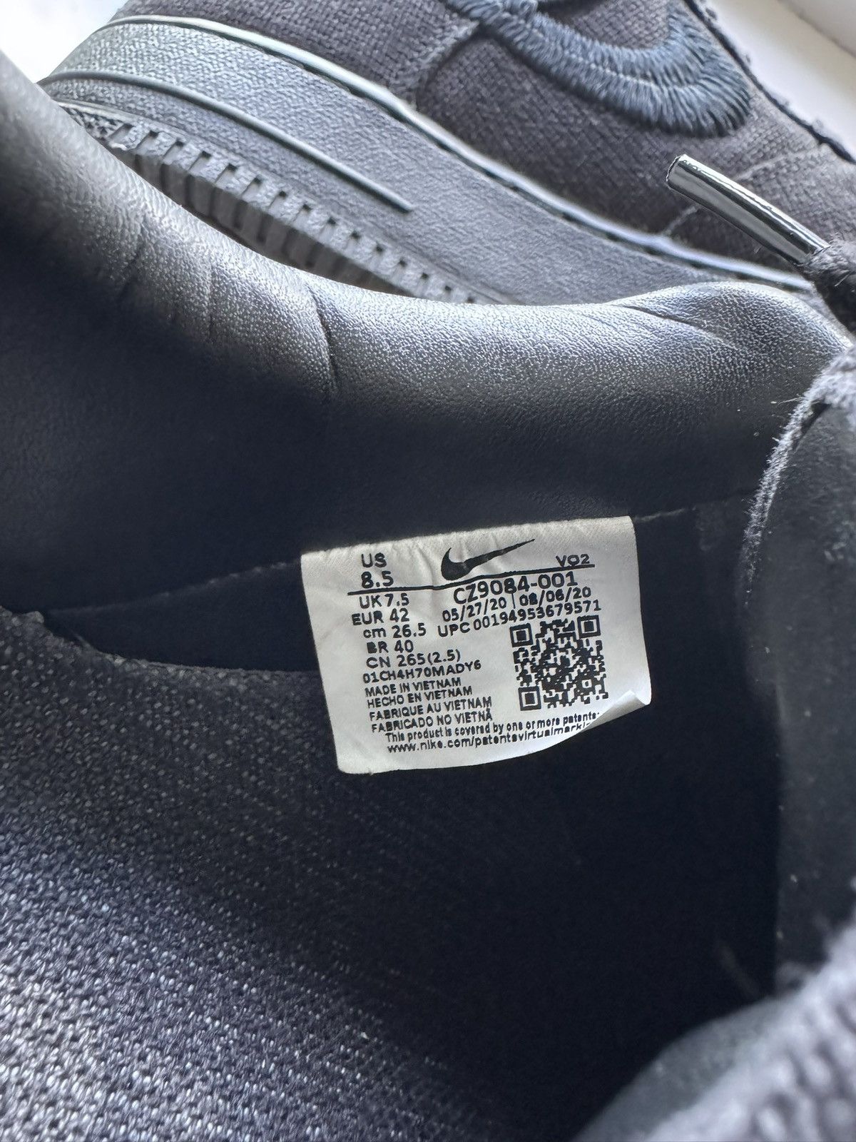 Nike × Stussy Stussy AF1 Triple Black Nike Size US 8.5 / EU 41-42 - 6 Thumbnail