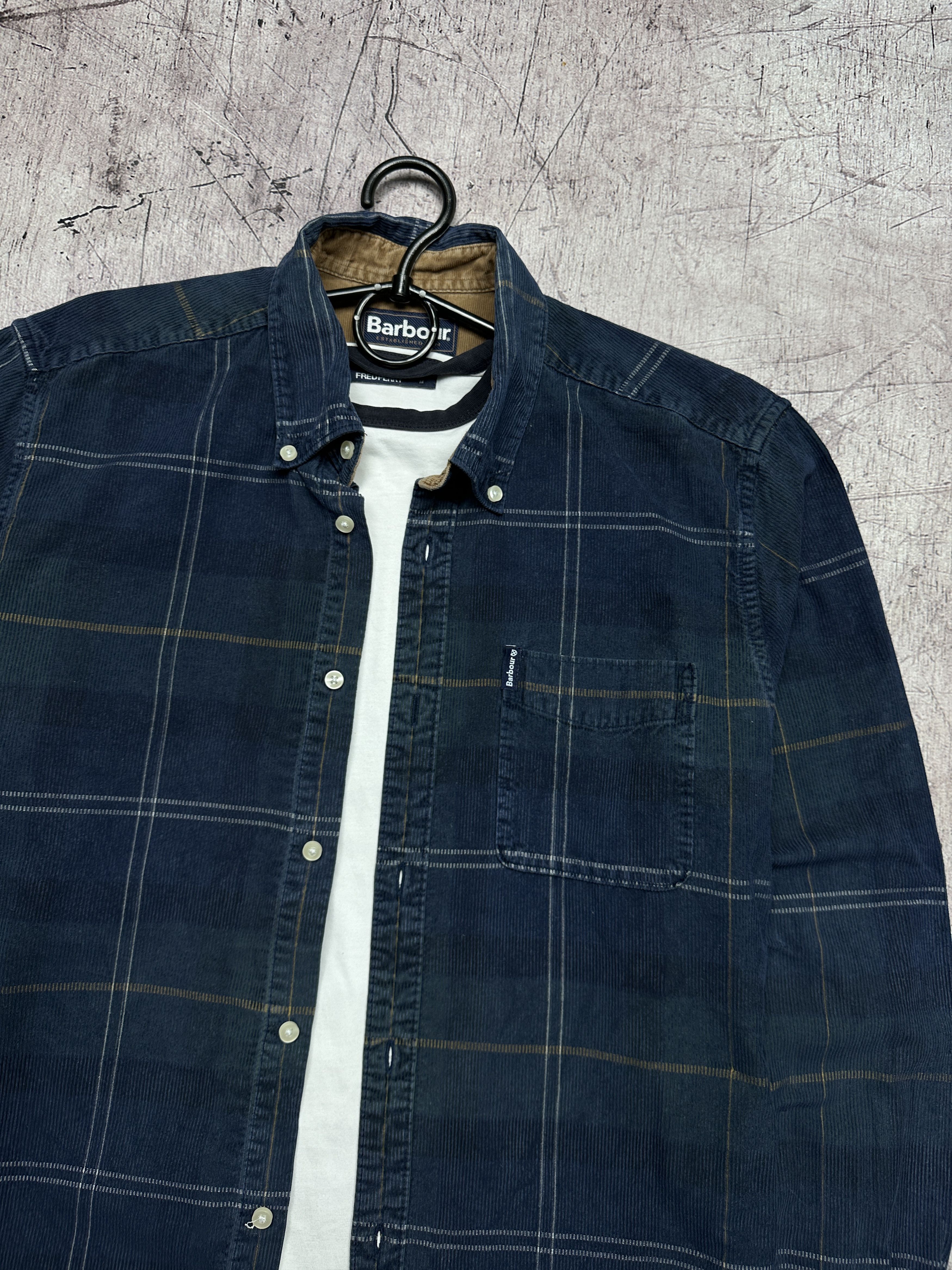 Barbour Barbour Vintage Mens Corduroy Flannel Check Shirt Size US M / EU 48-50 / 2 - 2 Thumbnail