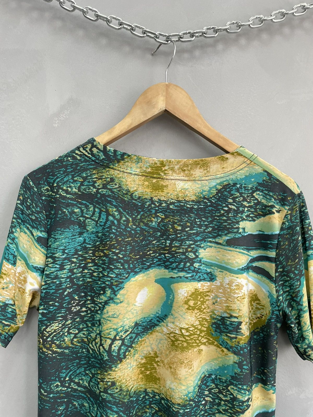 Japanese Brand × Roberto Cavalli × Vintage Vintage Roberto Cavalli style abstract t shirt slim fit Size US M / EU 48-50 / 2 - 8 Thumbnail
