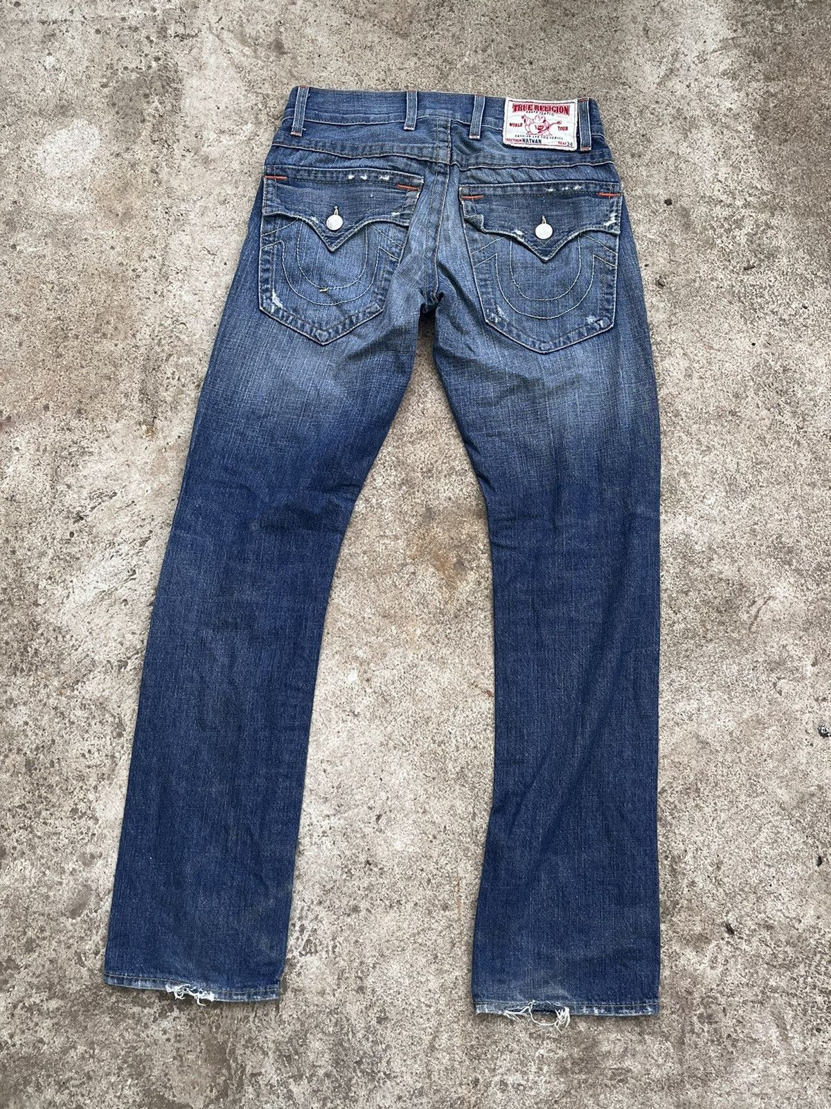 True Religion × Vintage Distressed True Religion Vintage Denim Pants Size US 32 / EU 48 - 1 Thumbnail