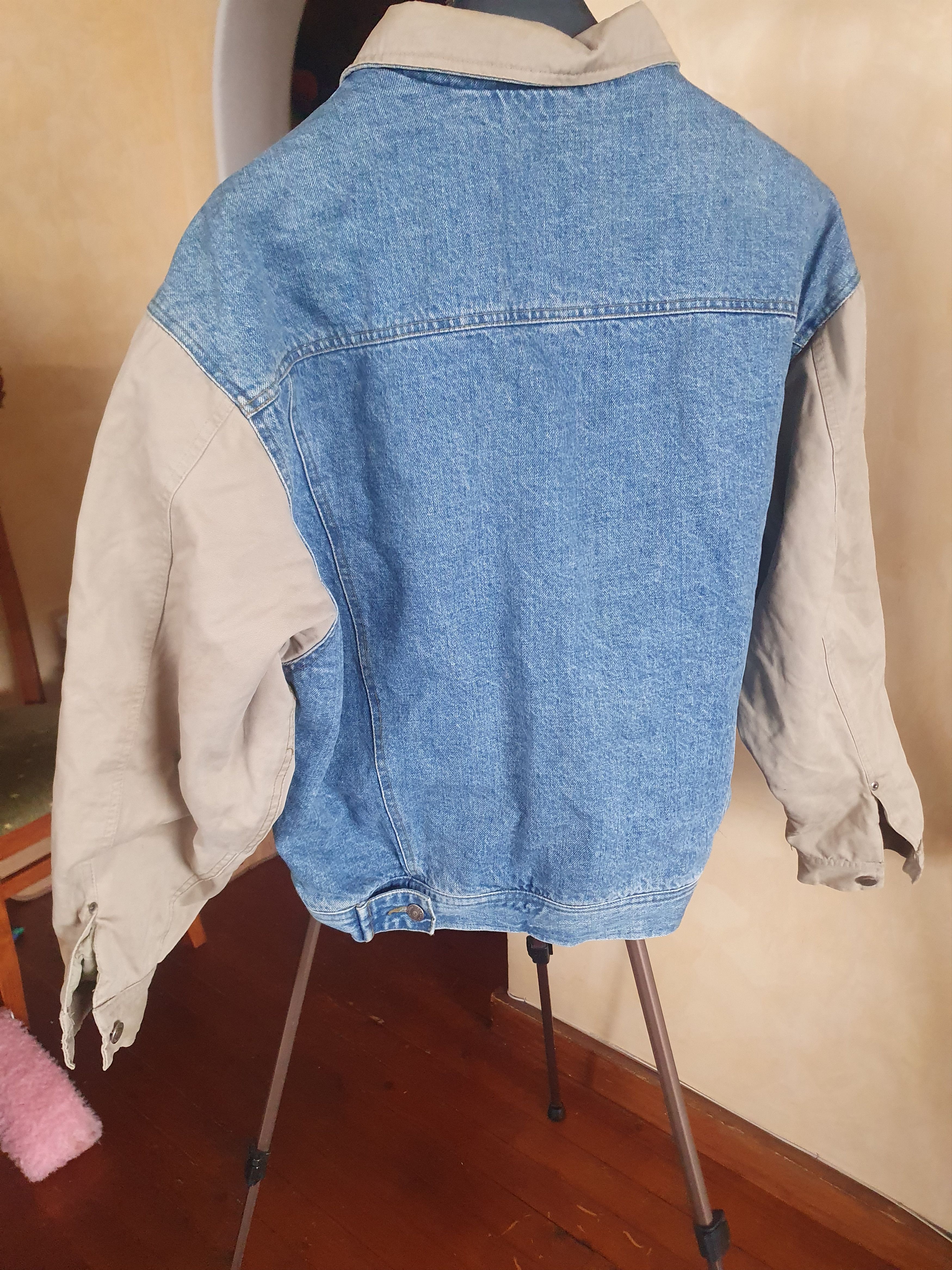 Gap × Vintage Gap Denim Trucker Jacket 2 Tone Vintage Quilted sz XL Size US XL / EU 56 / 4 - 2 Thumbnail
