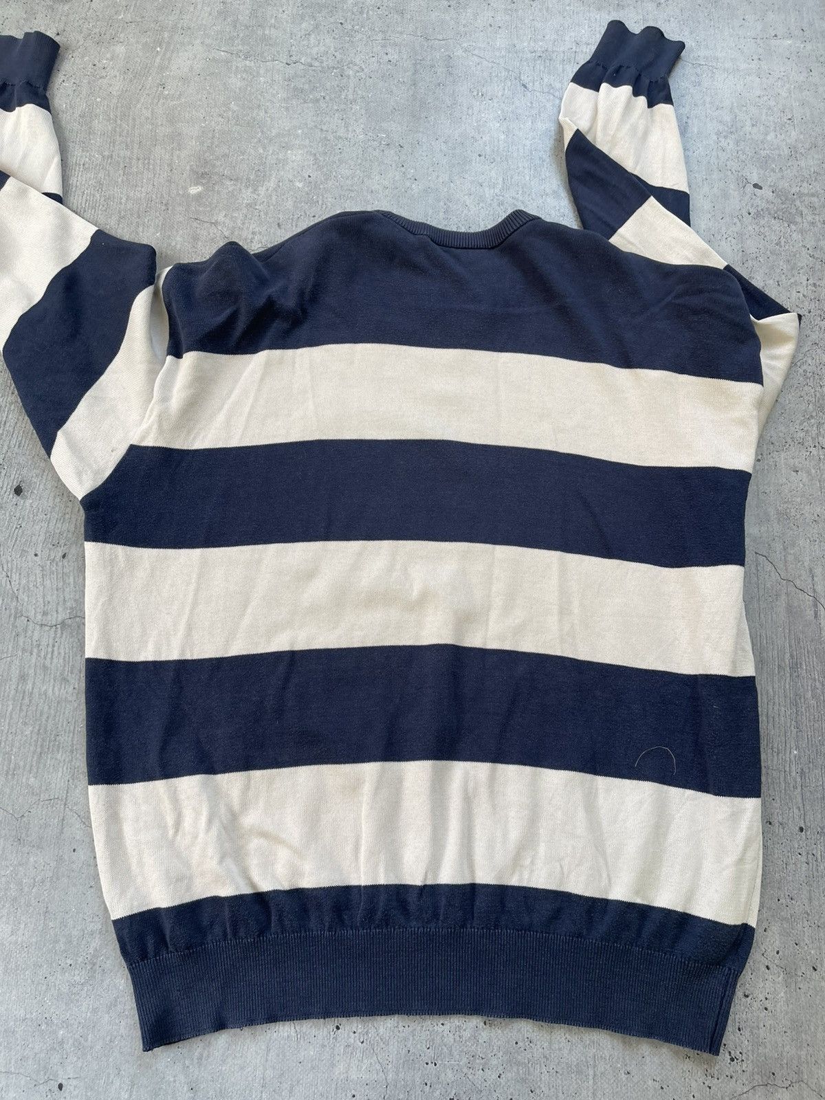 Lacoste Vintage Mens Lacoste Sweatshirt striped luxury rare sweater Size US XL / EU 56 / 4 - 8 Thumbnail