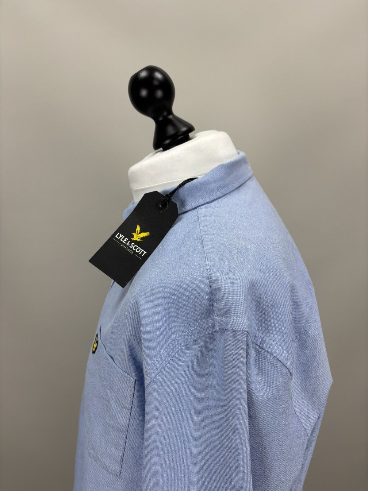 Lyle & Scott Mens shirt Lyle Scott Size XXL Color Blue Size US XXL / EU 58 / 5 - 10 Thumbnail