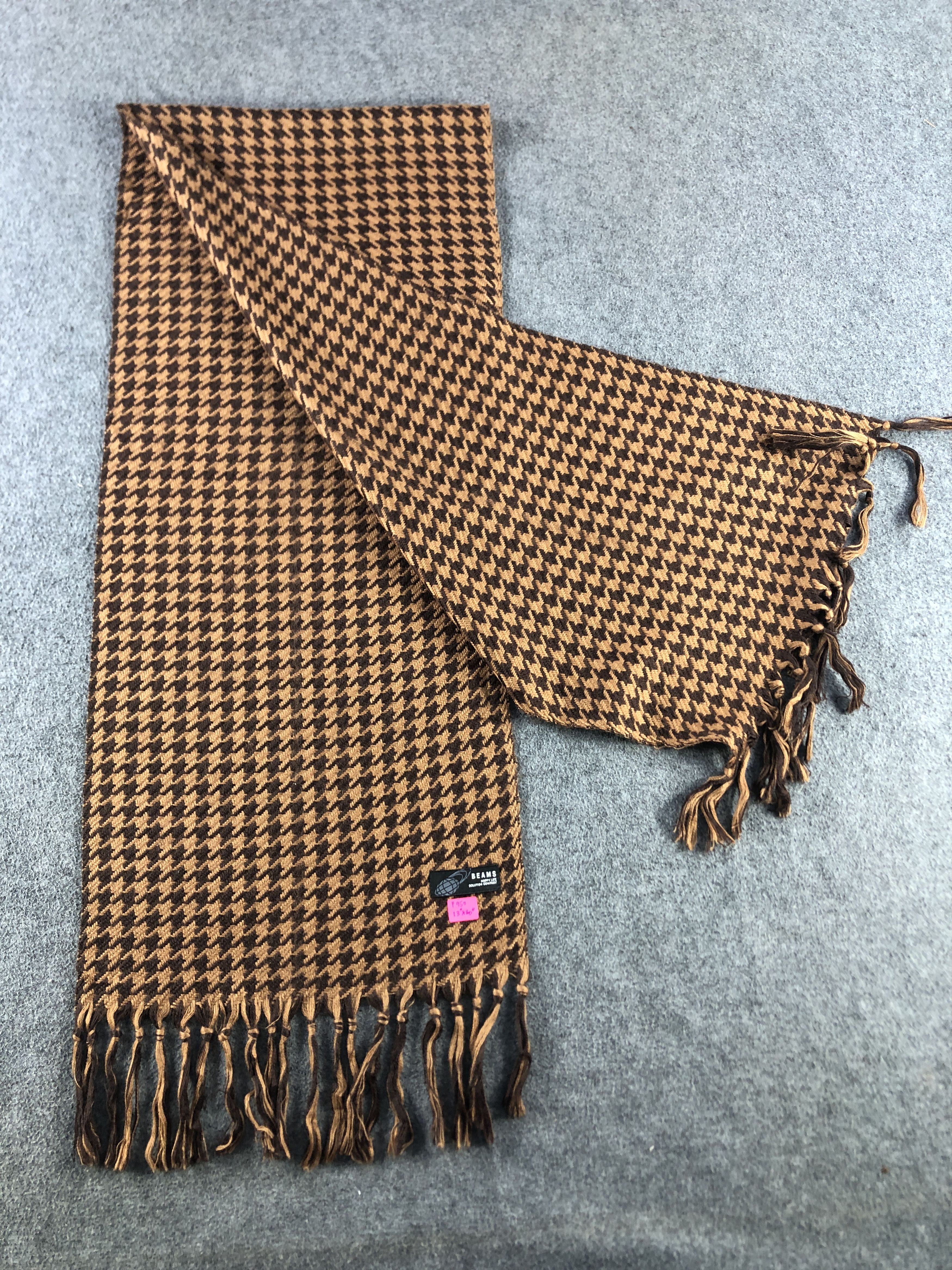 Beams Plus Beams Houndstooth Scarf / Muffler / Neckwear P950 Size ONE SIZE - 5 Thumbnail