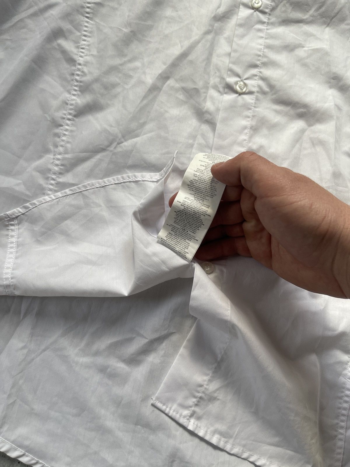 Armani × Vintage Shirt Armani Jeans Vintage White Button Ups Luxury Size US L / EU 52-54 / 3 - 7 Thumbnail