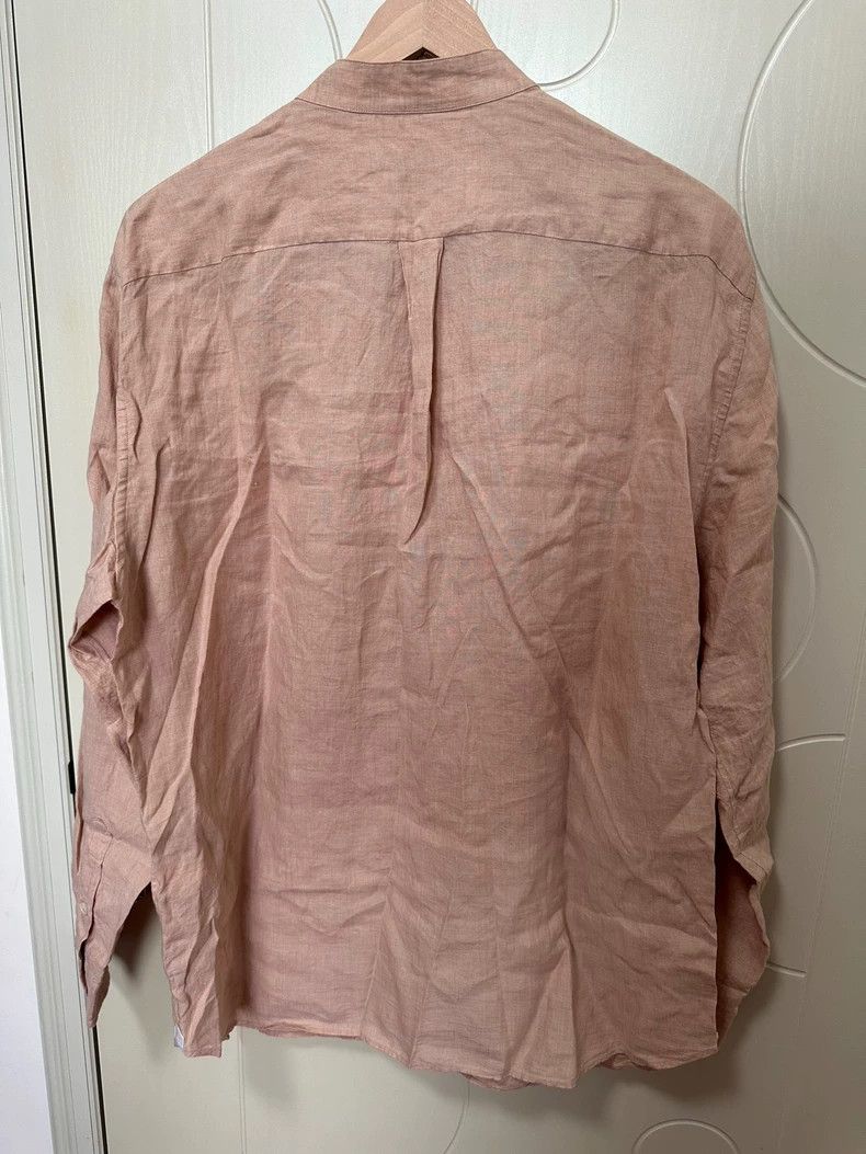 Loro Piana LORO PIANA Pink linen shirt Size XL / US 12-14 / IT 48-50 - 4 Thumbnail