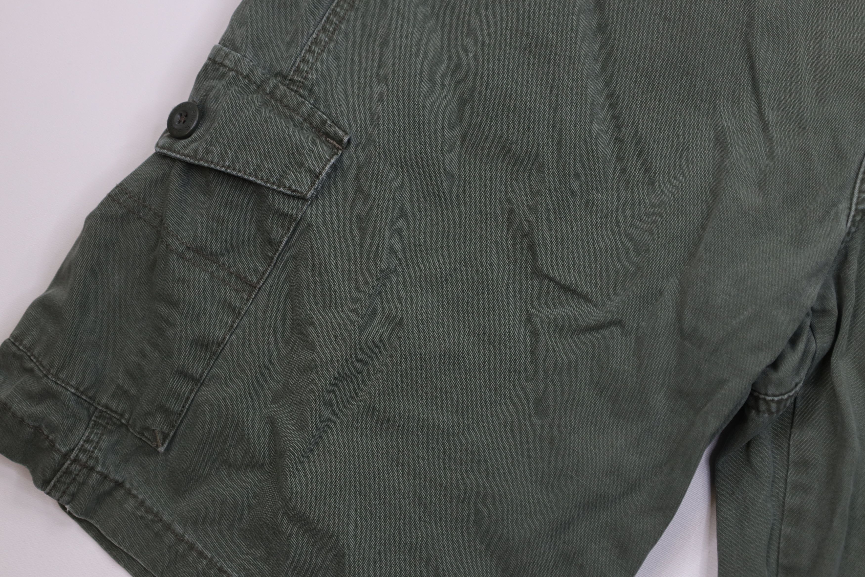 Vintage Vintage 90s Y2K Streetwear Fit Cargo Shorts Green Cotton Size US 36 / EU 52 - 5 Thumbnail