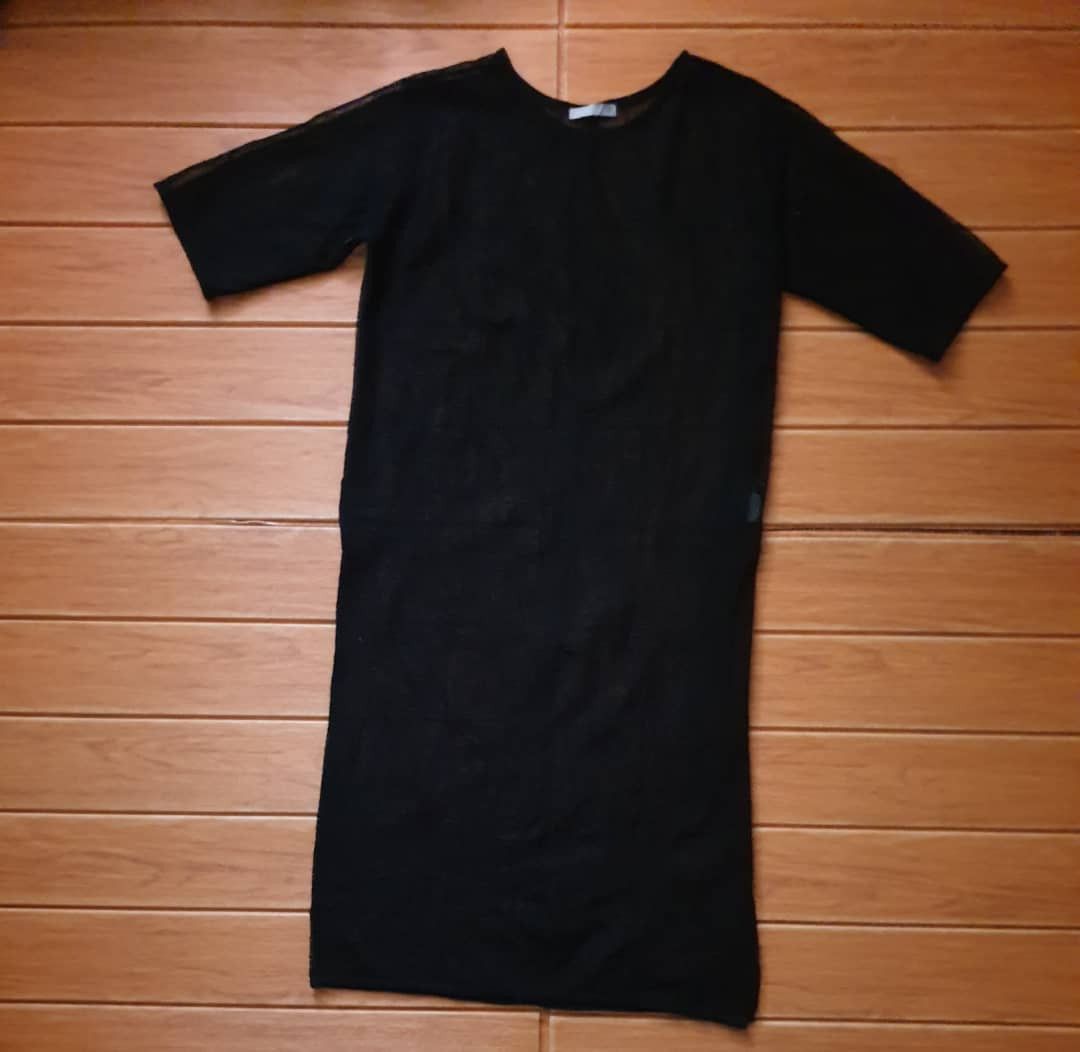 Japanese Brand Pu k rock gothic mesh net dress Shirt Size L / US 10 / IT 46 - 1 Thumbnail