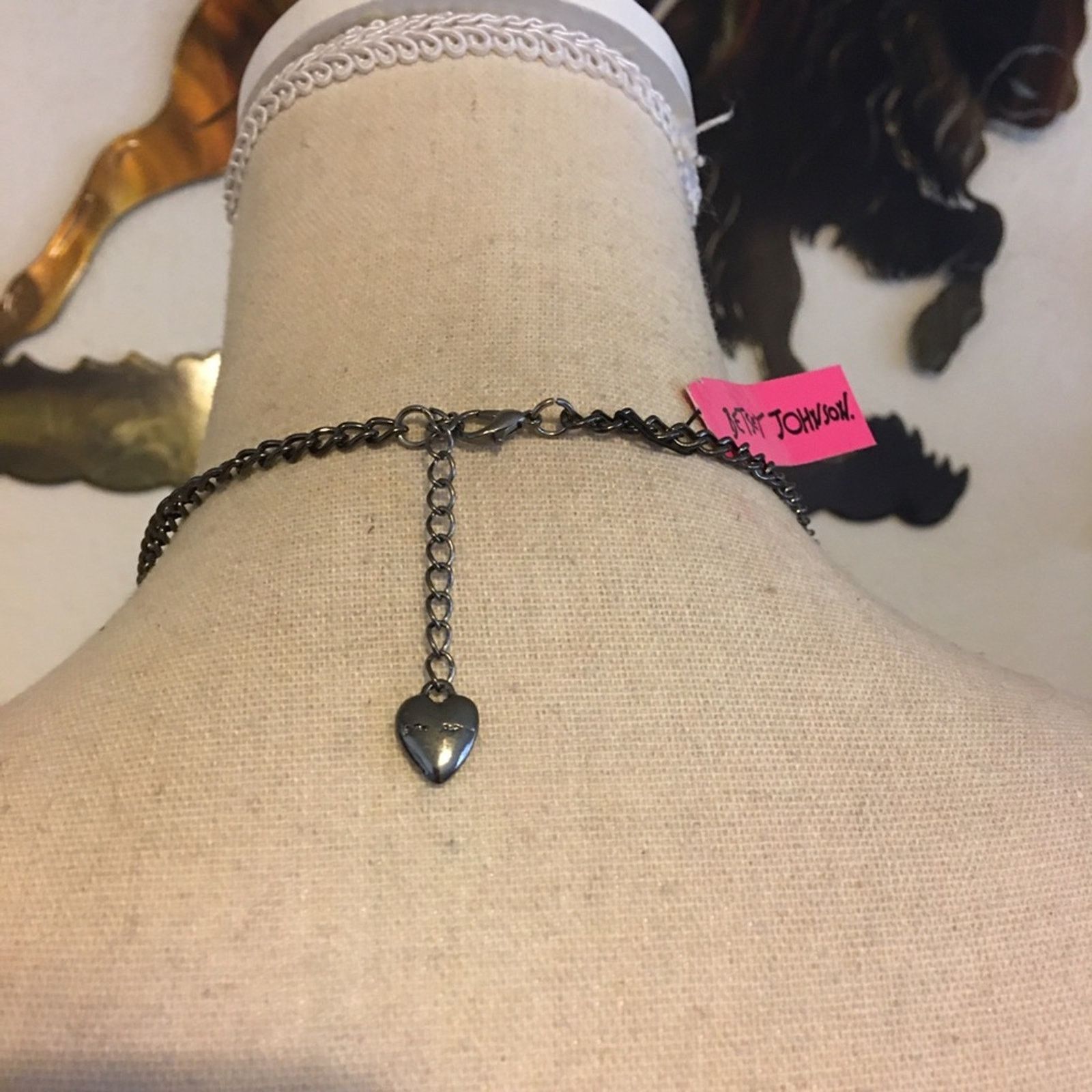 Betsey Johnson Betsey Johnson silver & black chrome necklace Size ONE SIZE - 5 Thumbnail