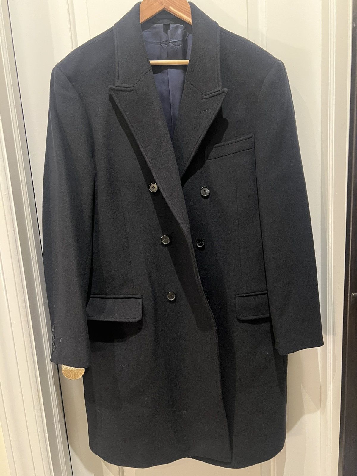 J.Crew Double-breasted peak lapel coat in wool cashmere blend Size US XL / EU 56 / 4 - 1 Thumbnail