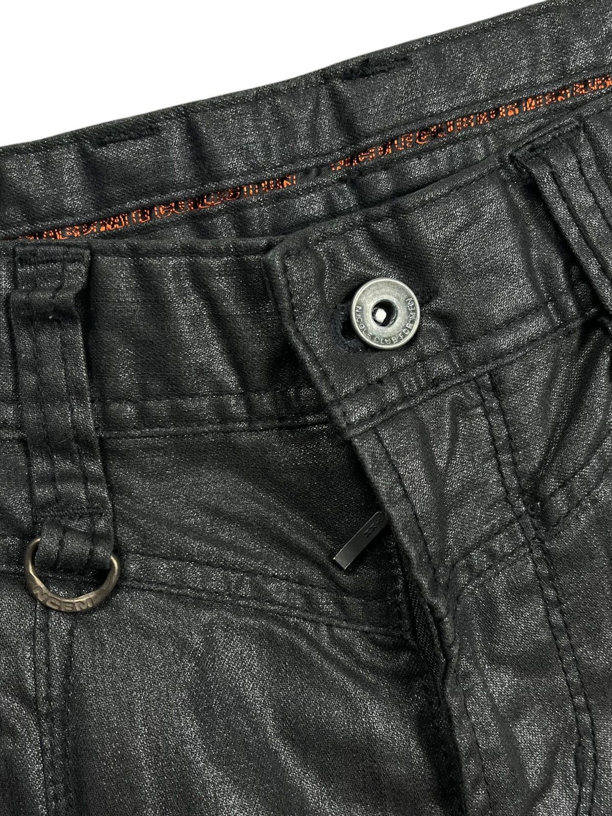 14th Addiction 2000s Nicole Club - Waxed Cargo Pants Size US 29 - 6 Thumbnail