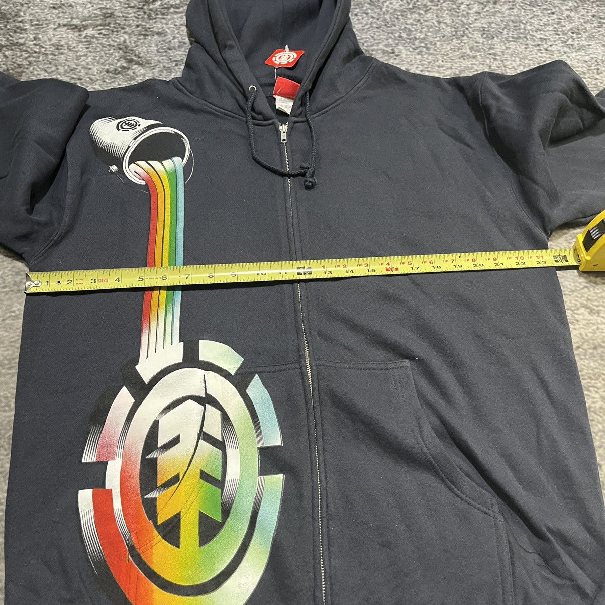 Element Vintage Y2K Element Skateboards Paint Zip Up Hoodie Large Size US L / EU 52-54 / 3 - 8 Thumbnail