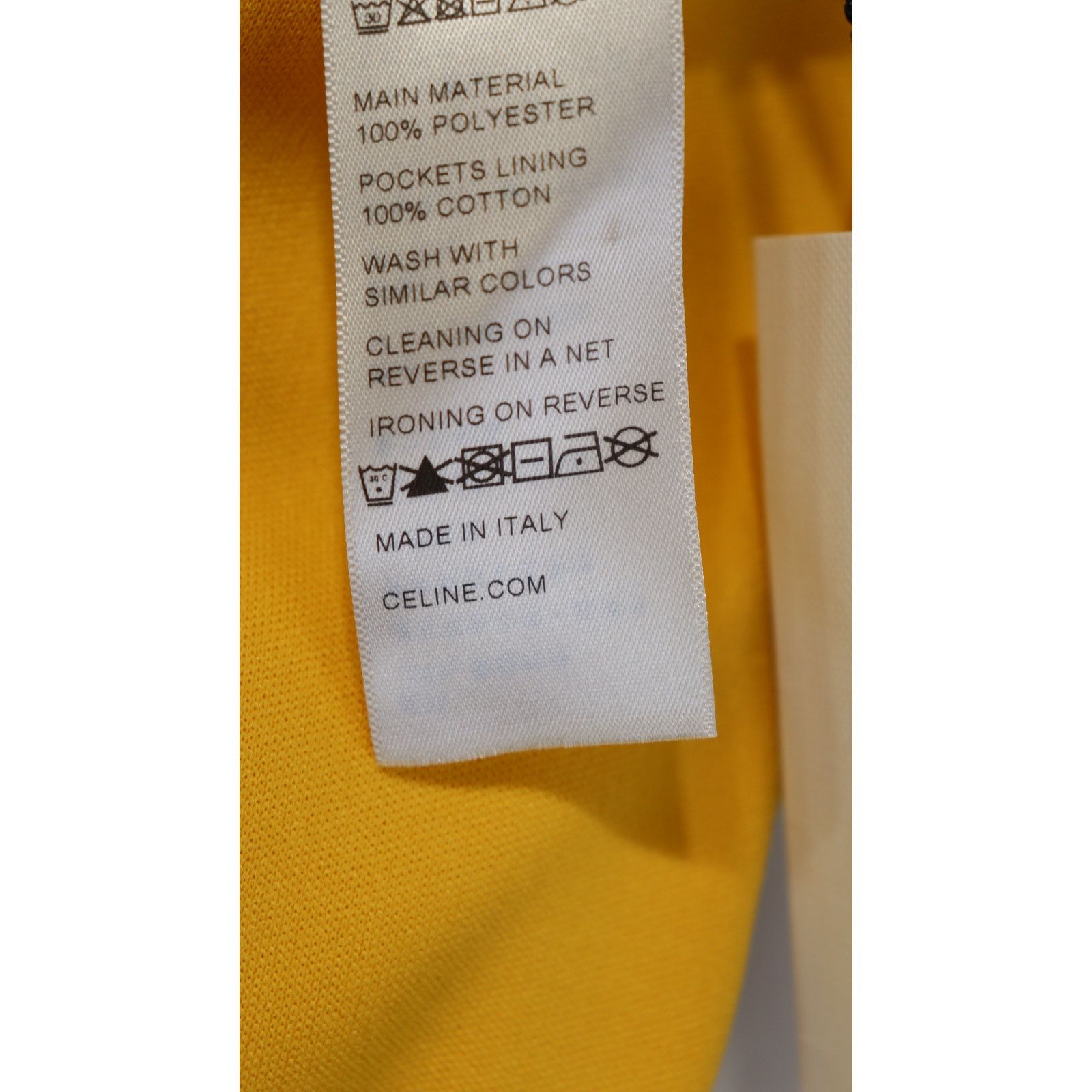Celine o1rshd1 Jersey Double Face Jogging Pressions Golden Yellow Size US 34 / EU 50 - 6 Thumbnail