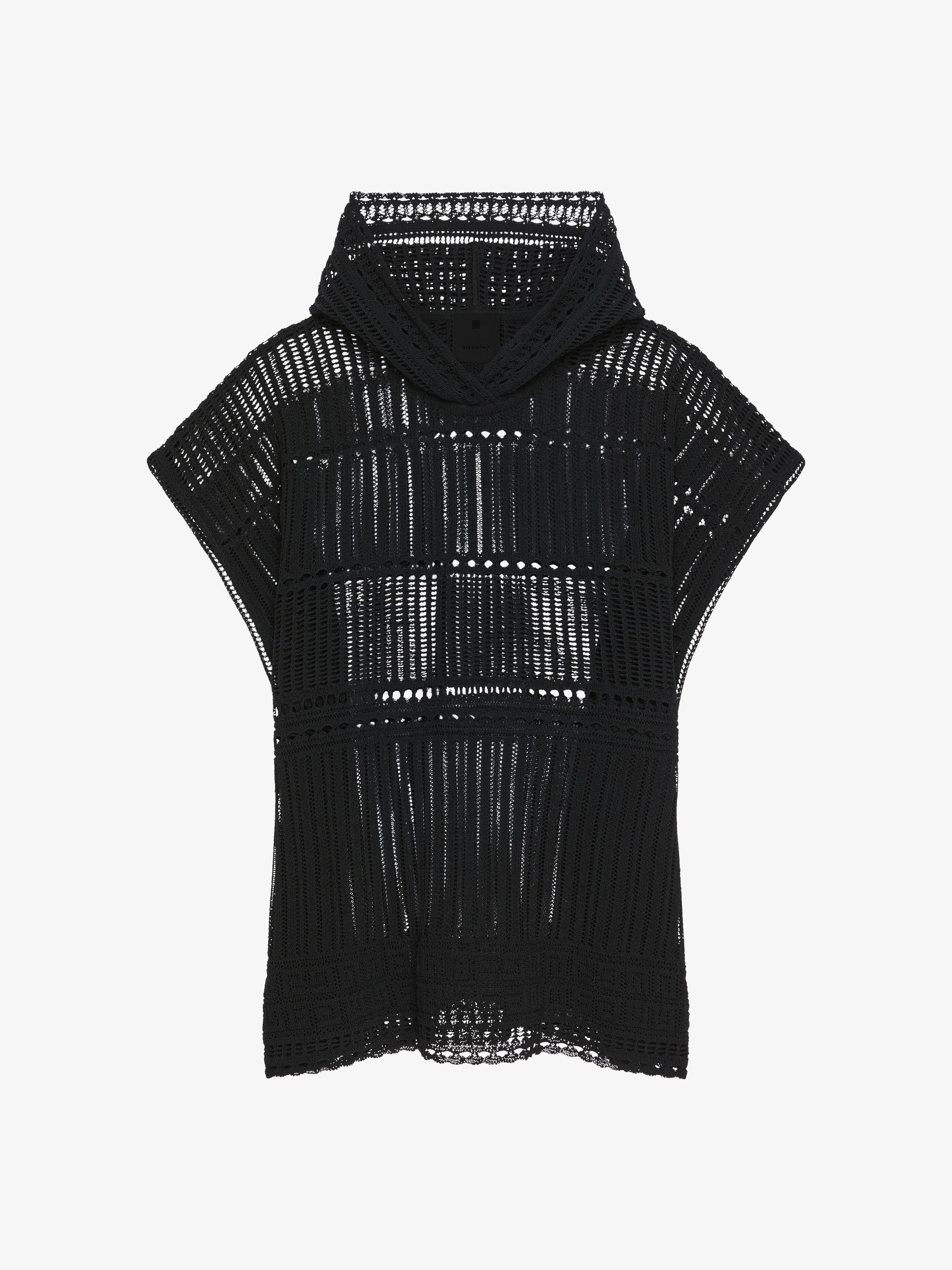 Givenchy o1w1db10825 Hooded Poncho in Black Size XS / US 0-2 / IT 36-38 - 1 Thumbnail
