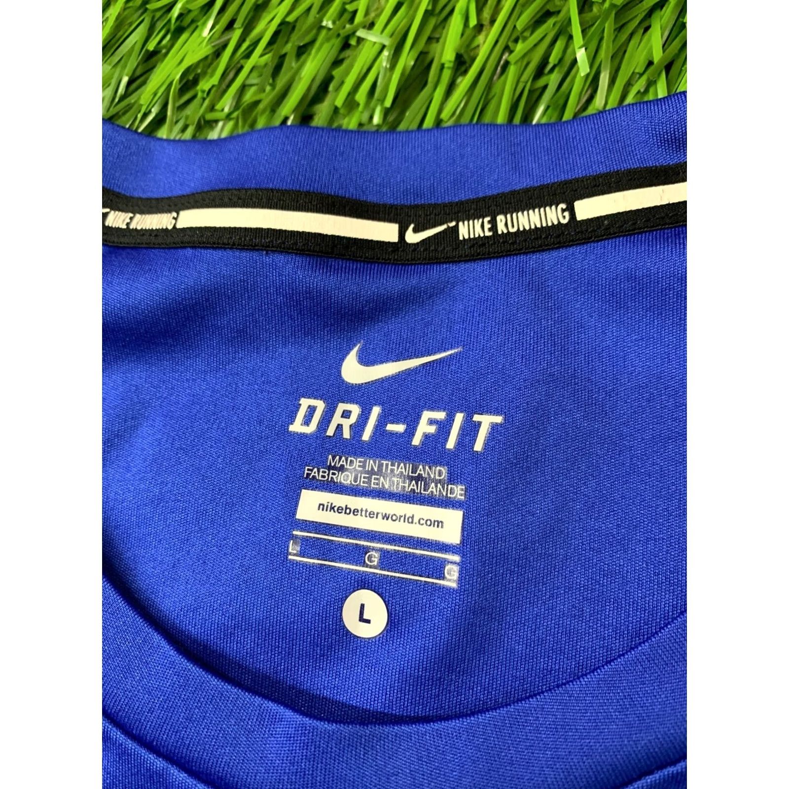 Nike Nike Dri-FIT Running Men Shirt Jersey Size L Blue 2015 Training Sweatshirt? Size US L / EU 52-54 / 3 - 5 Thumbnail