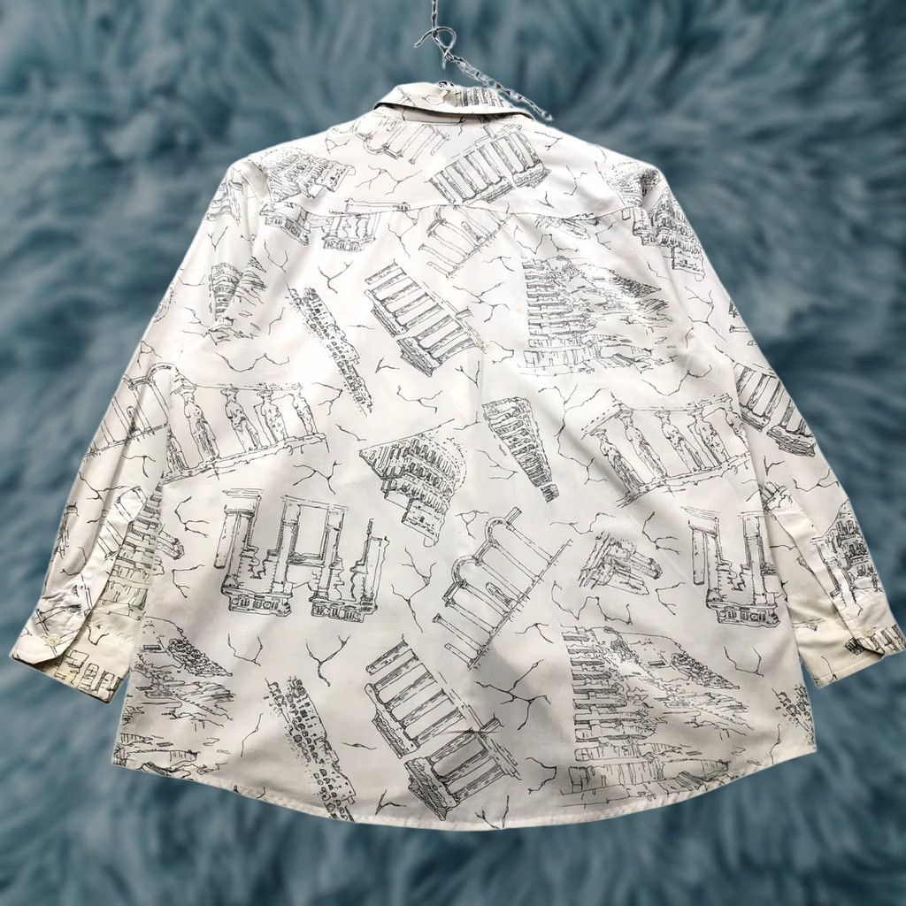 Diane von Furstenberg Diane von Furstenberg Button Up Shirt Top Womens M All Over Print Graphic White Black Shirt Button-Up Long Sleeve Casual Travel Size M / US 6-8 / IT 42-44 - 1 Thumbnail