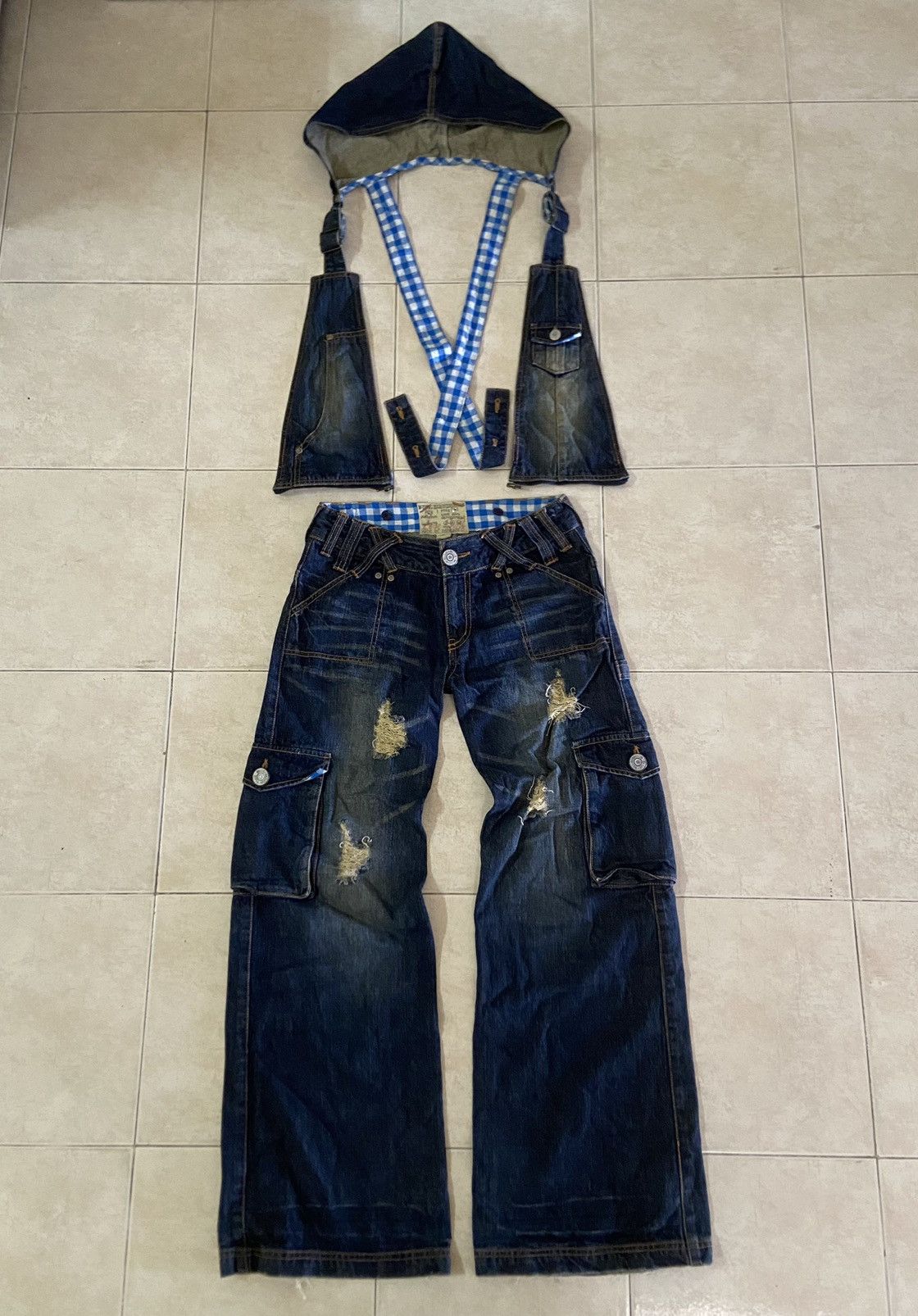 Hysteric Glamour Rare💥Blue Moon Flare Boot Cut Distressed Denim Pants Size US 30 / EU 46 - 12 Thumbnail