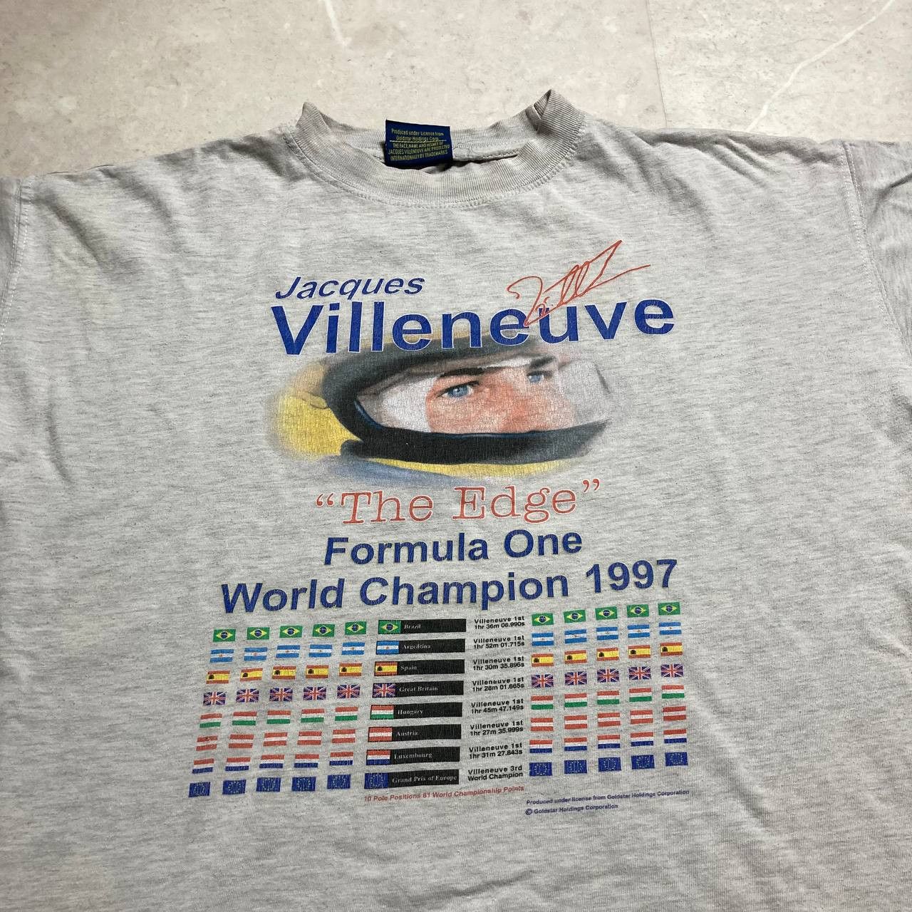 Formula 1 Vintage Jacques Villeneuve Williams Renault Racing Size US L / EU 52-54 / 3 - 2 Thumbnail