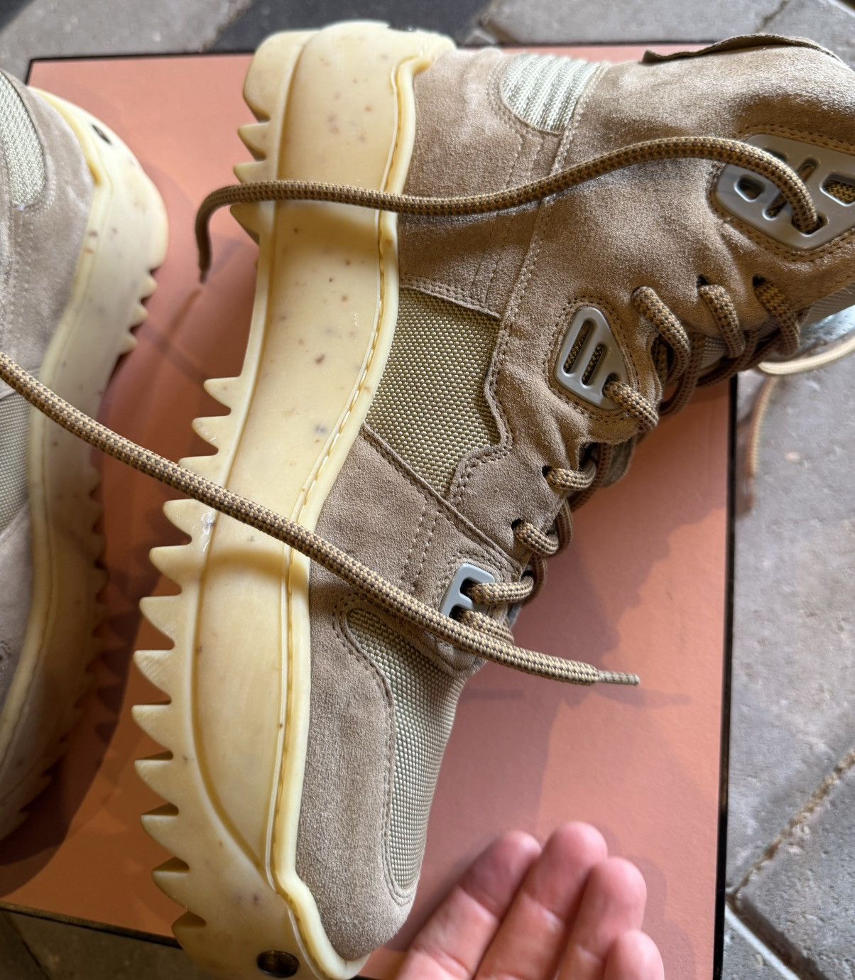 Acne Studios Acne Studios - Nylon and Suede Desert Boots - Neutrals Size US 9.5 / EU 42-43 - 8 Thumbnail