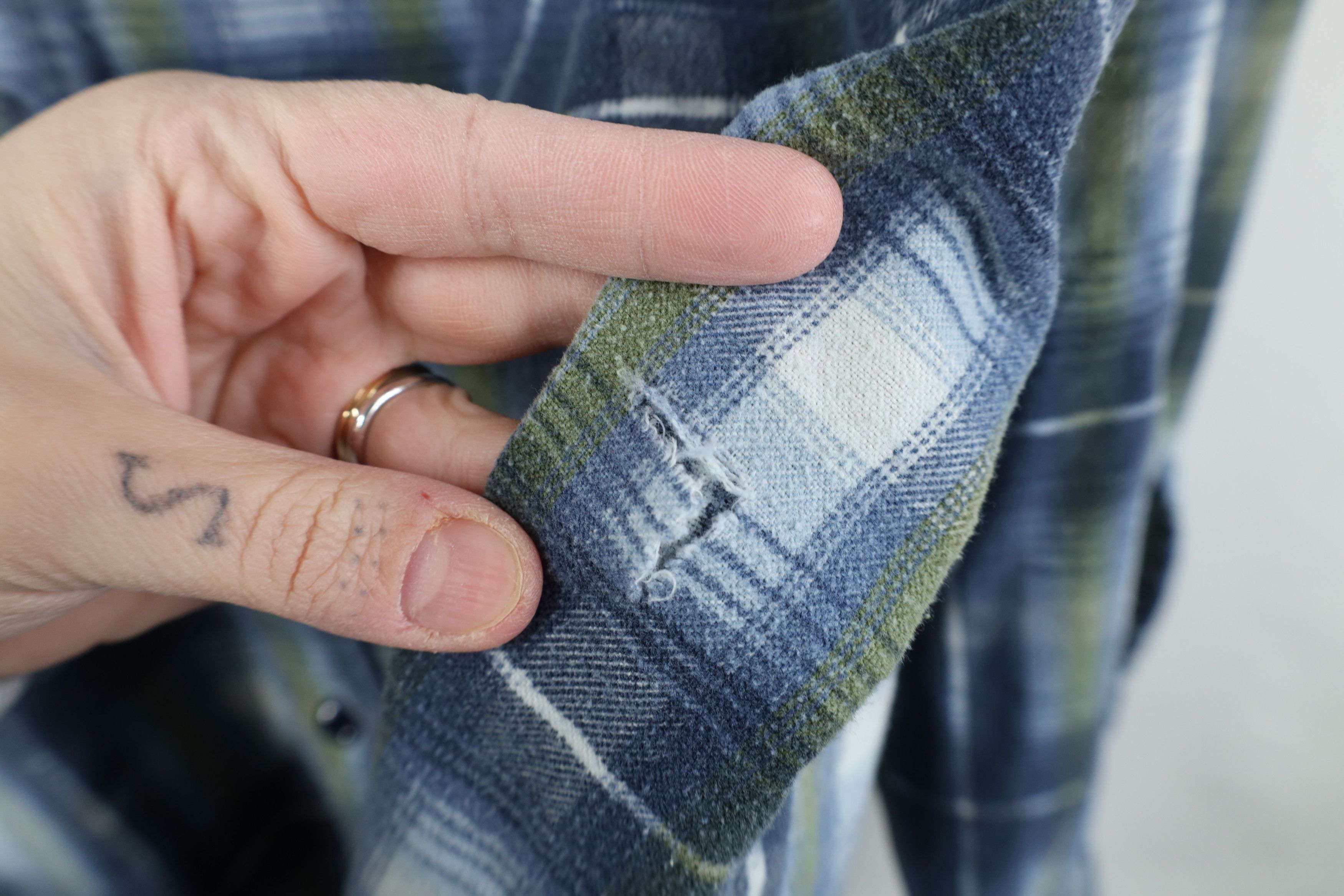 Vintage Vintage 90s Streetwear Flannel Collared Button Shirt Plaid Size US L / EU 52-54 / 3 - 4 Thumbnail