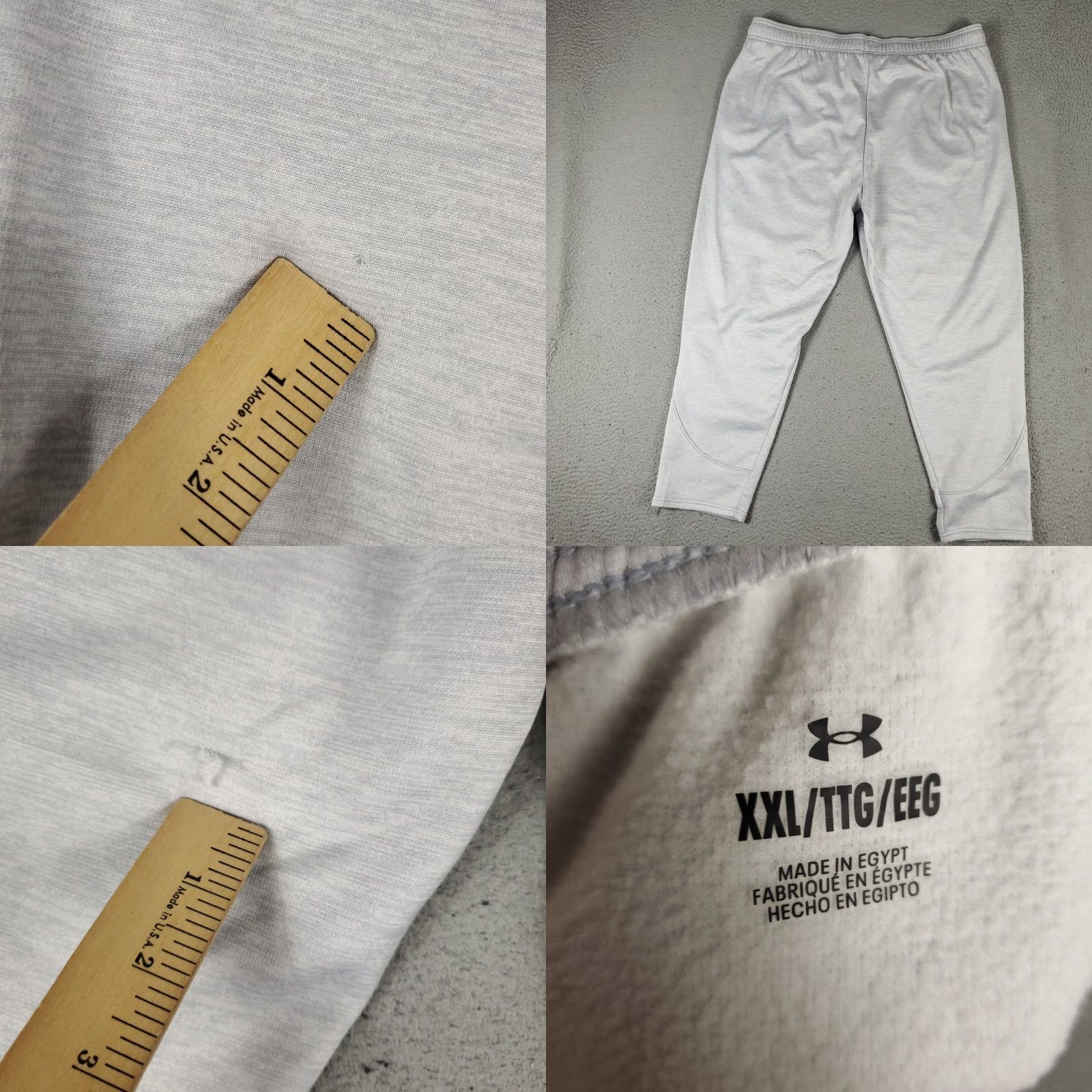 Under Armour Under Armour Pants Mens 2XL Gray Jogger Tapered Sweatpants Pockets Adjustable Waist Regular Fit Sports Modern Men Size US 39 - 8 Thumbnail