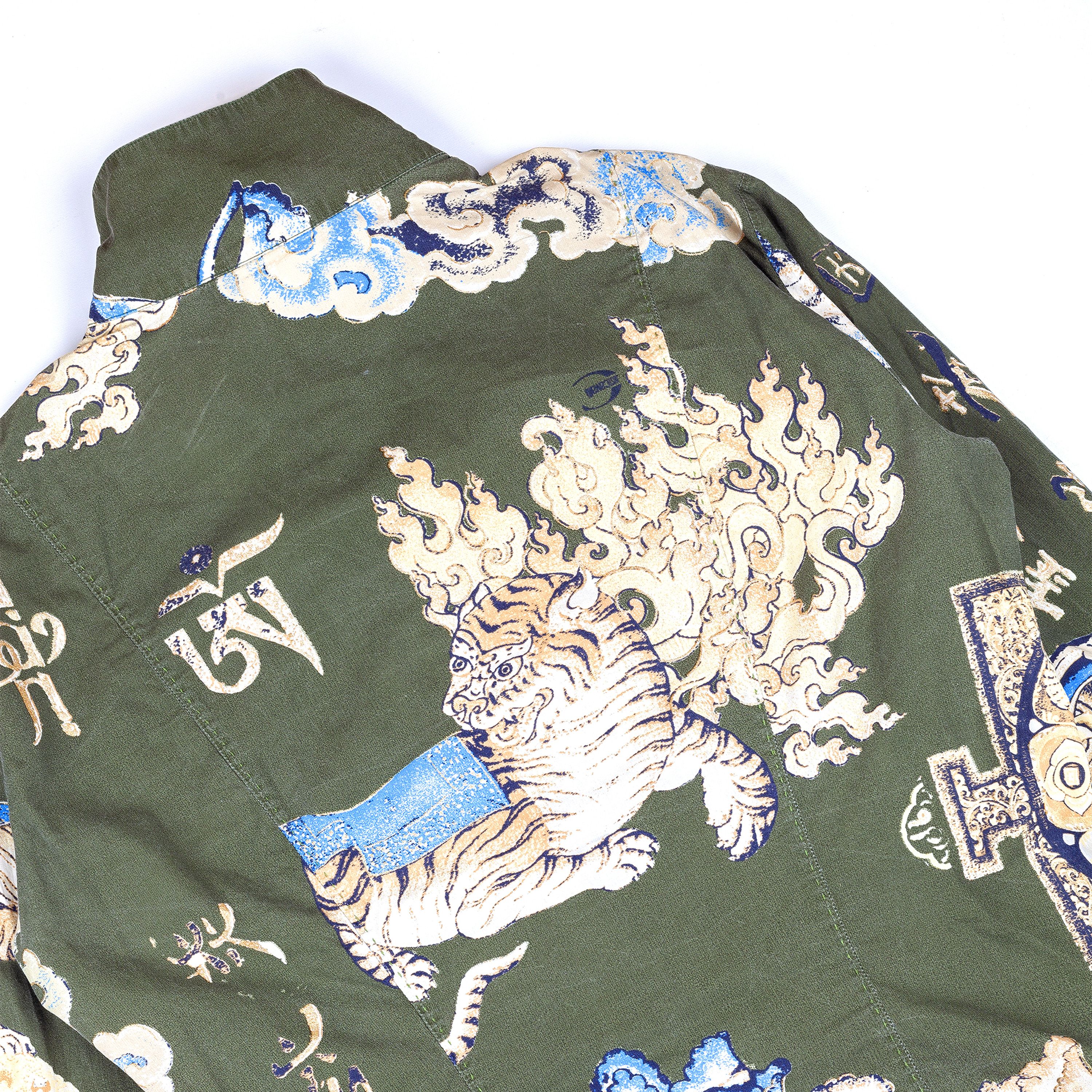 Just Cavalli Just Cavalli Dragon Oriental Long Sleeve Shirt (L) Size L / US 10 / IT 46 - 3 Thumbnail
