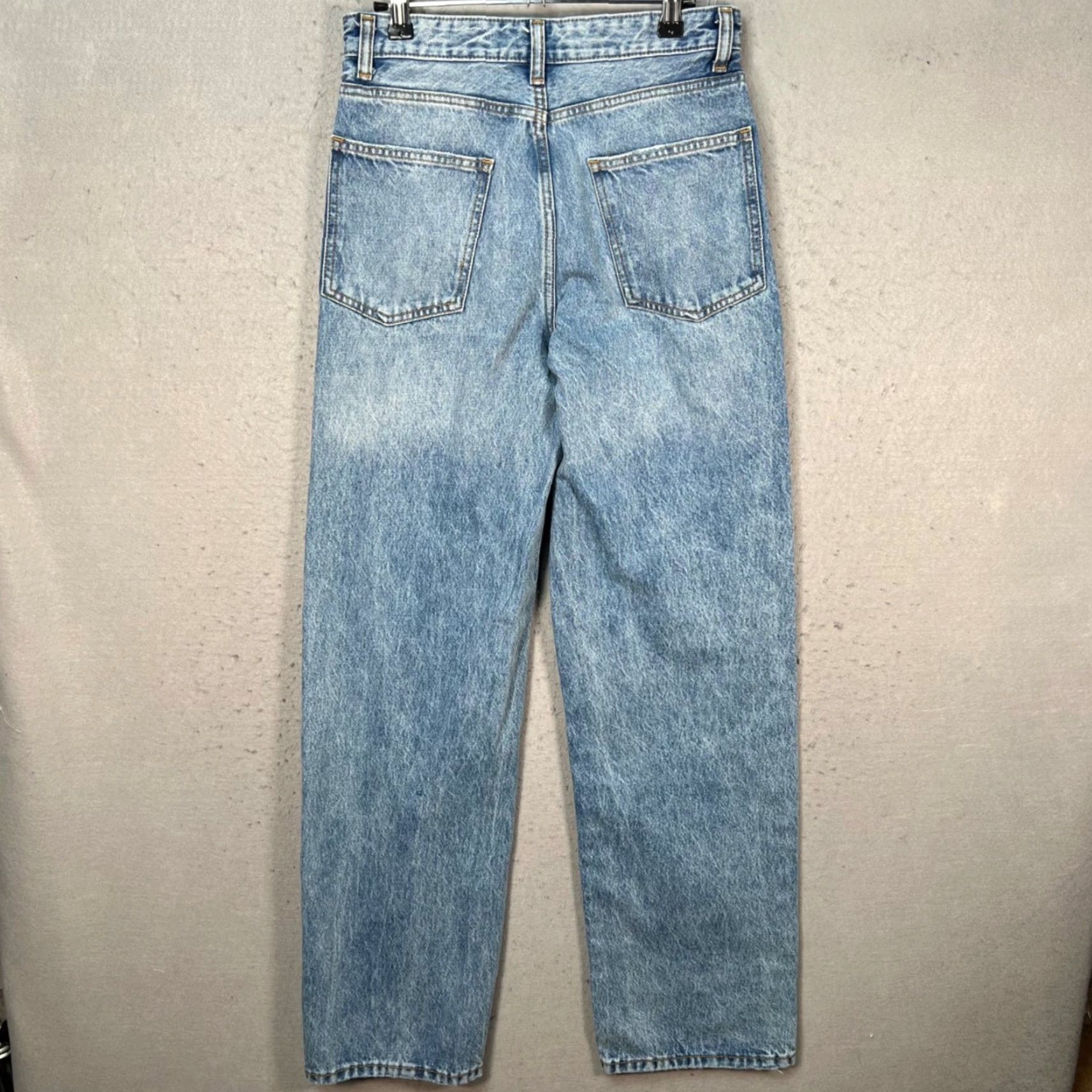 Zara Zara Jeans Womens Size 4 High-Waisted Light Wash Straight-Leg Denim Pants Size 27" / US 4 / IT 40 - 2 Thumbnail