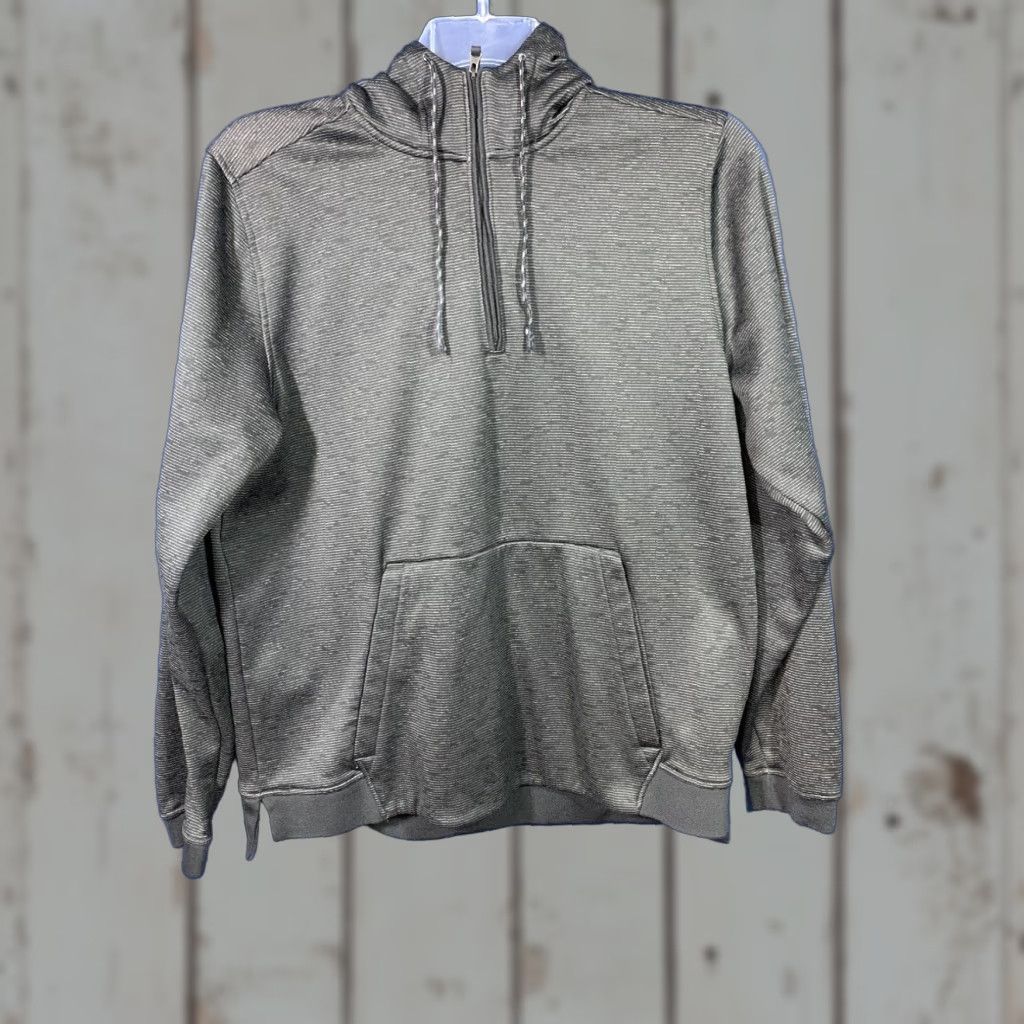 Under Armour Under Armour Cold Gear Hoodie Black Striped 1/2 Zip Pullover Large Mens Size US L / EU 52-54 / 3 - 1 Thumbnail