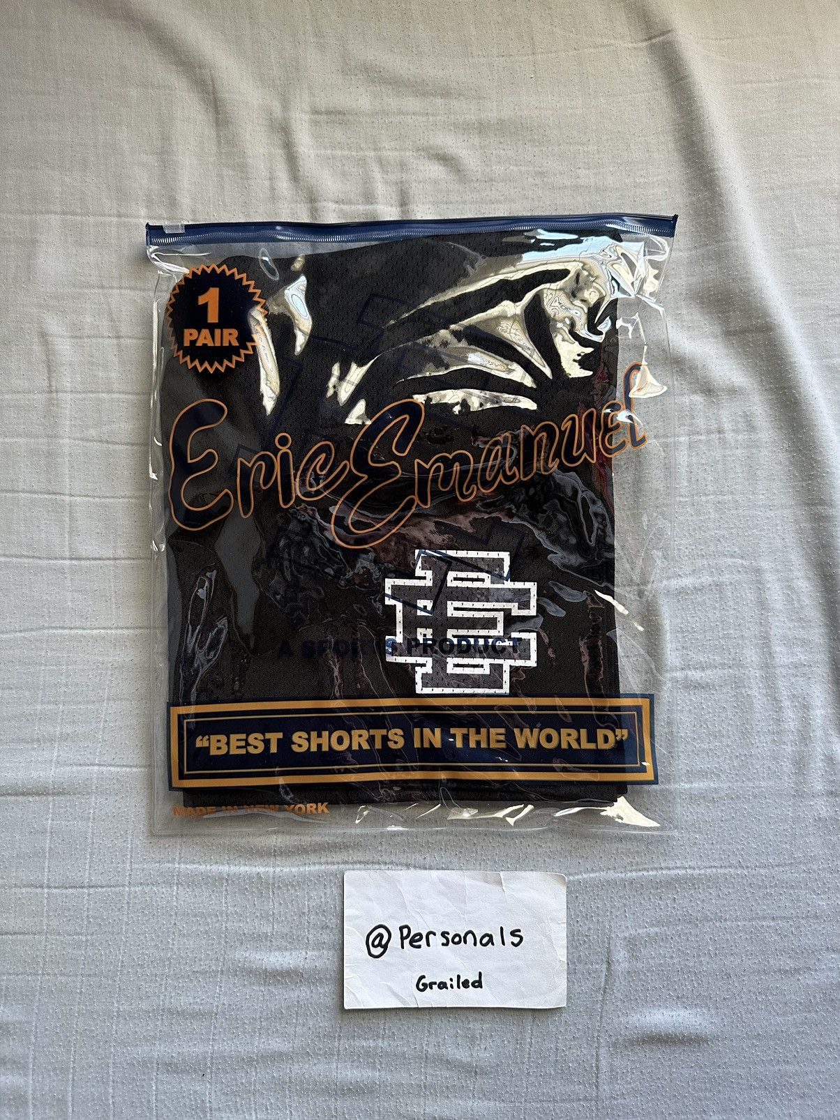 Eric Emanuel NEW Eric Emanuel Basic Shorts Black Grey Large Size US 34 / EU 50 - 1 Thumbnail