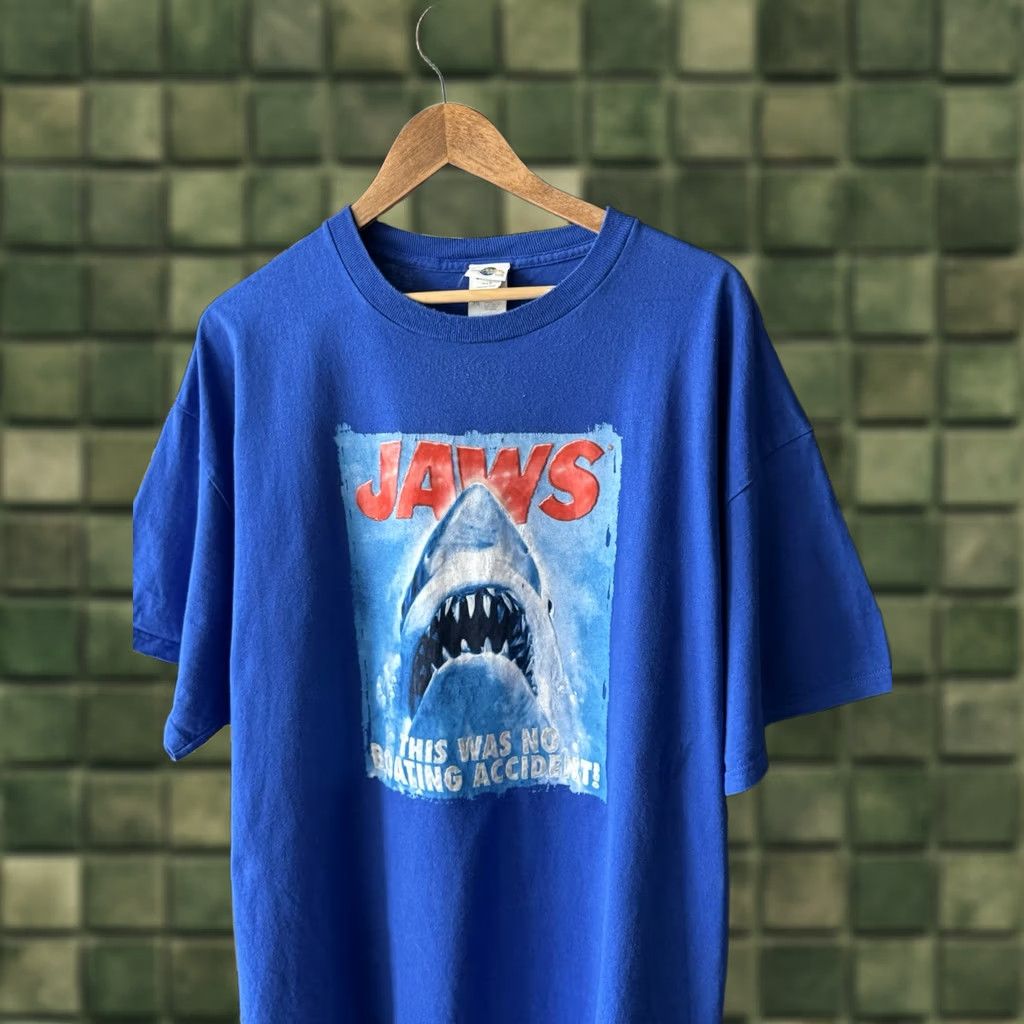 Vintage VINTAGE Universal Studios Jaws NOBOATING ACCIDENT T-Shirt Men's XXL Blue Size US XXL / EU 58 / 5 - 1 Thumbnail