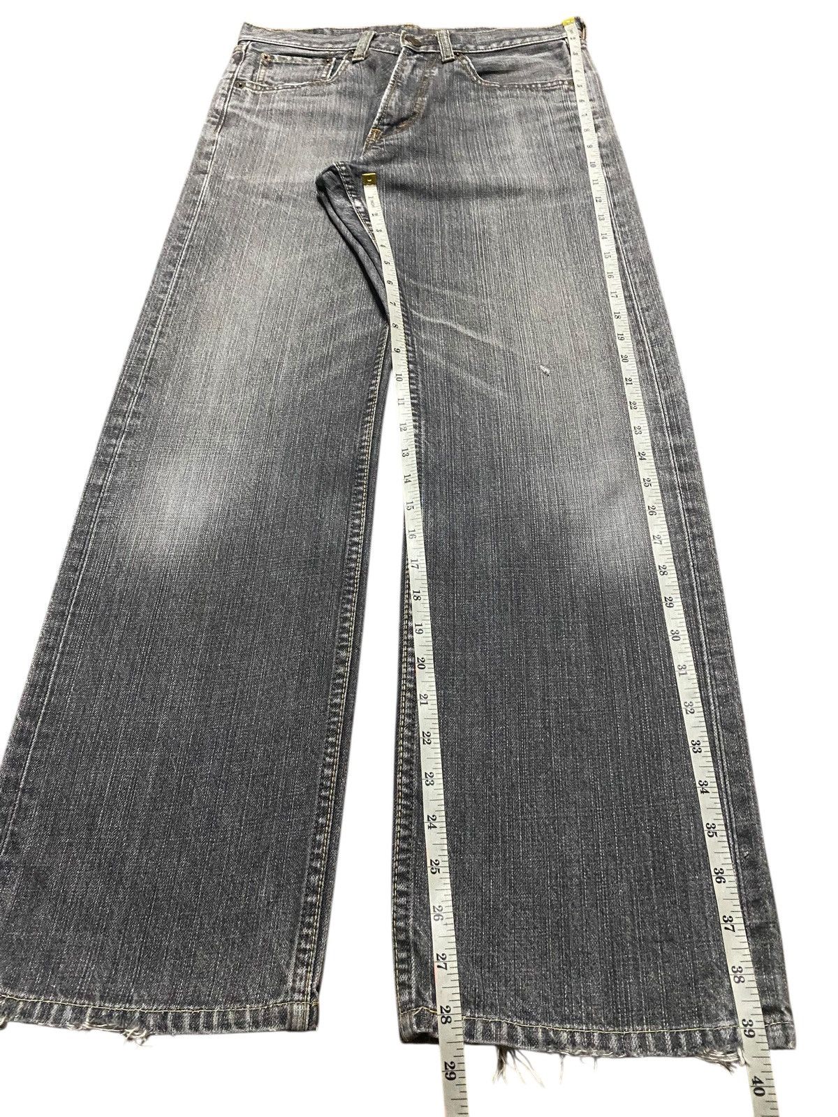 Japanese Brand Vintage Japan Brand Bobson Fade Black Distressed Loose Jeans Size US 32 / EU 48 - 13 Thumbnail