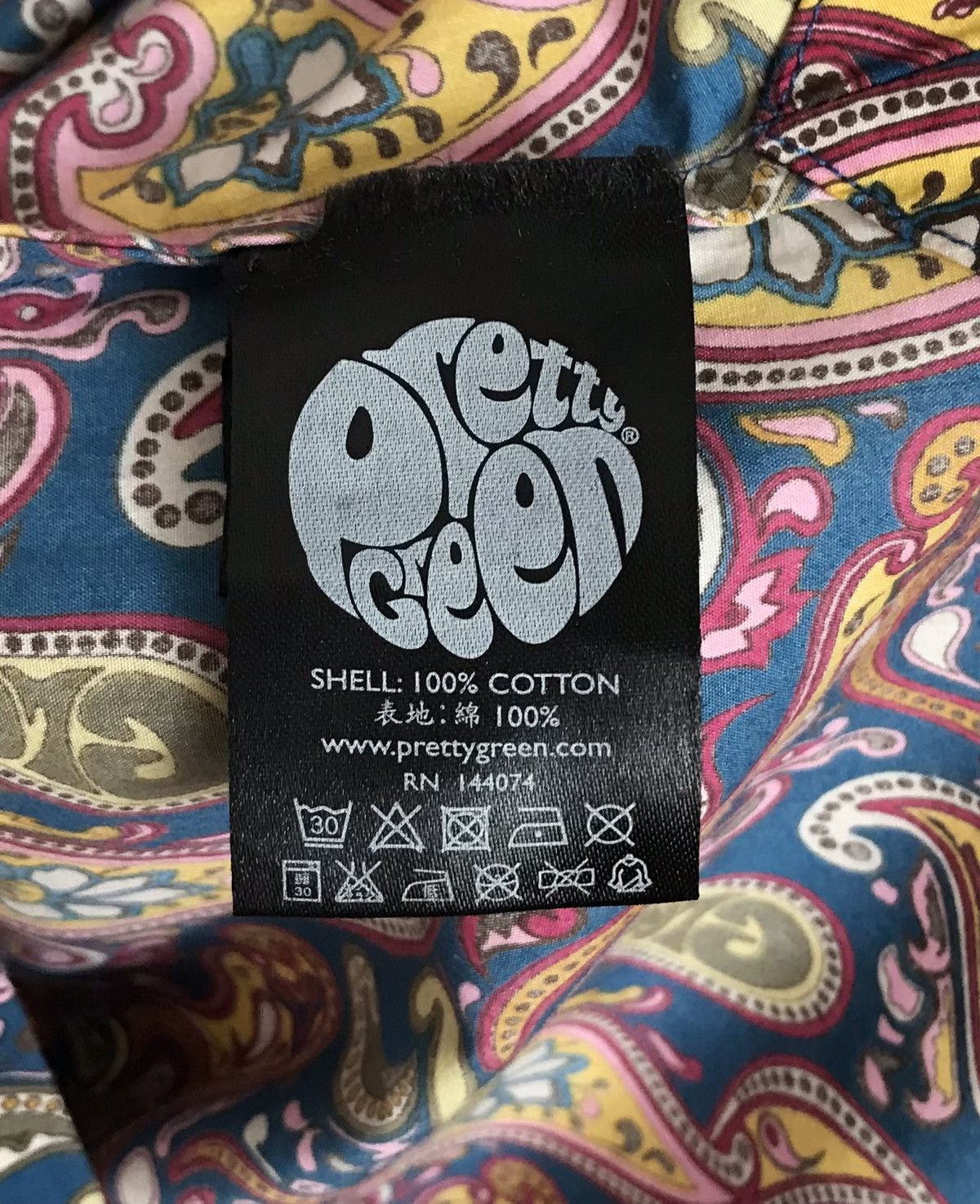Pretty Green Pretty Green Paisley Button Shirt Mens Sz S Size US S / EU 44-46 / 1 - 6 Thumbnail